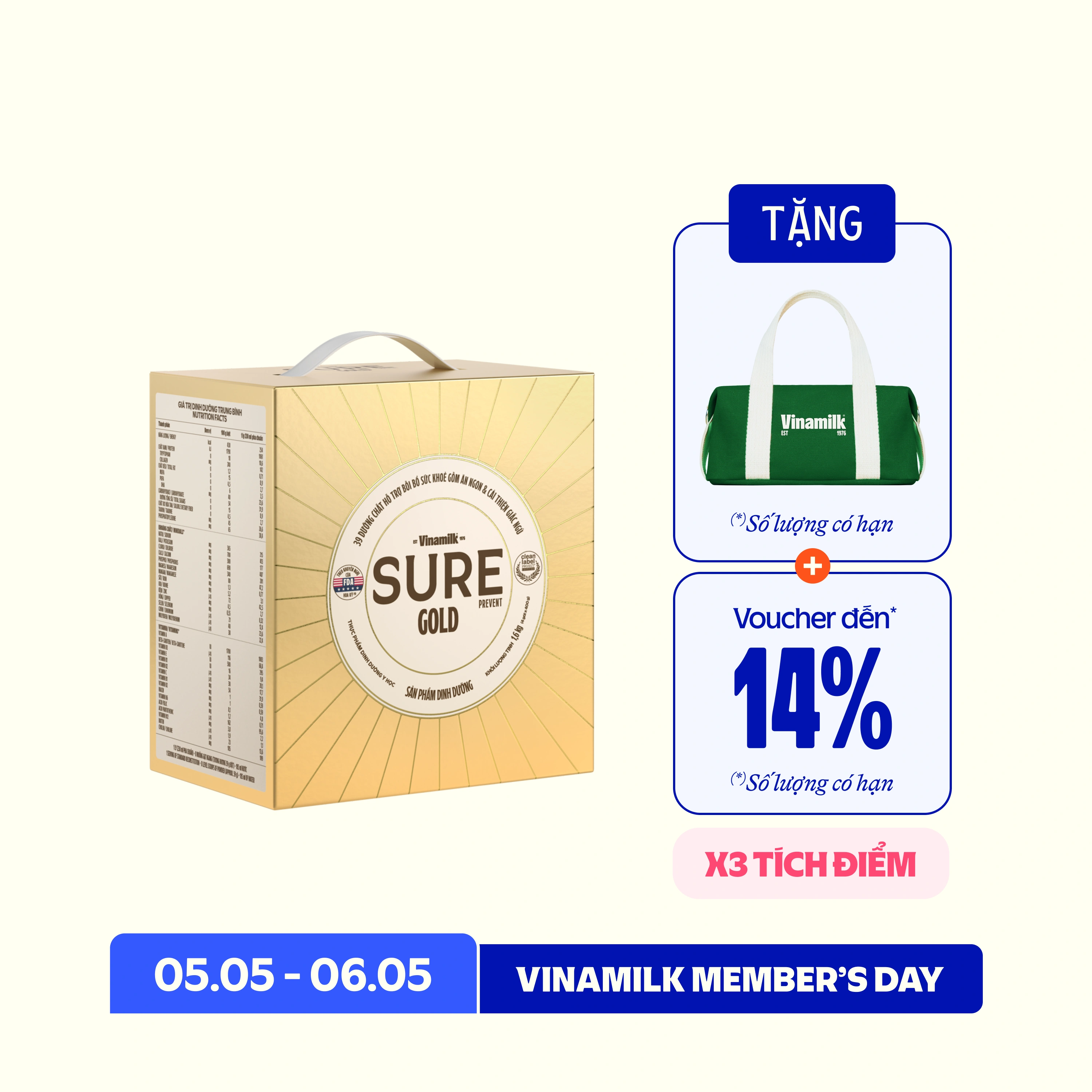 Hộp 4 túi 400g
