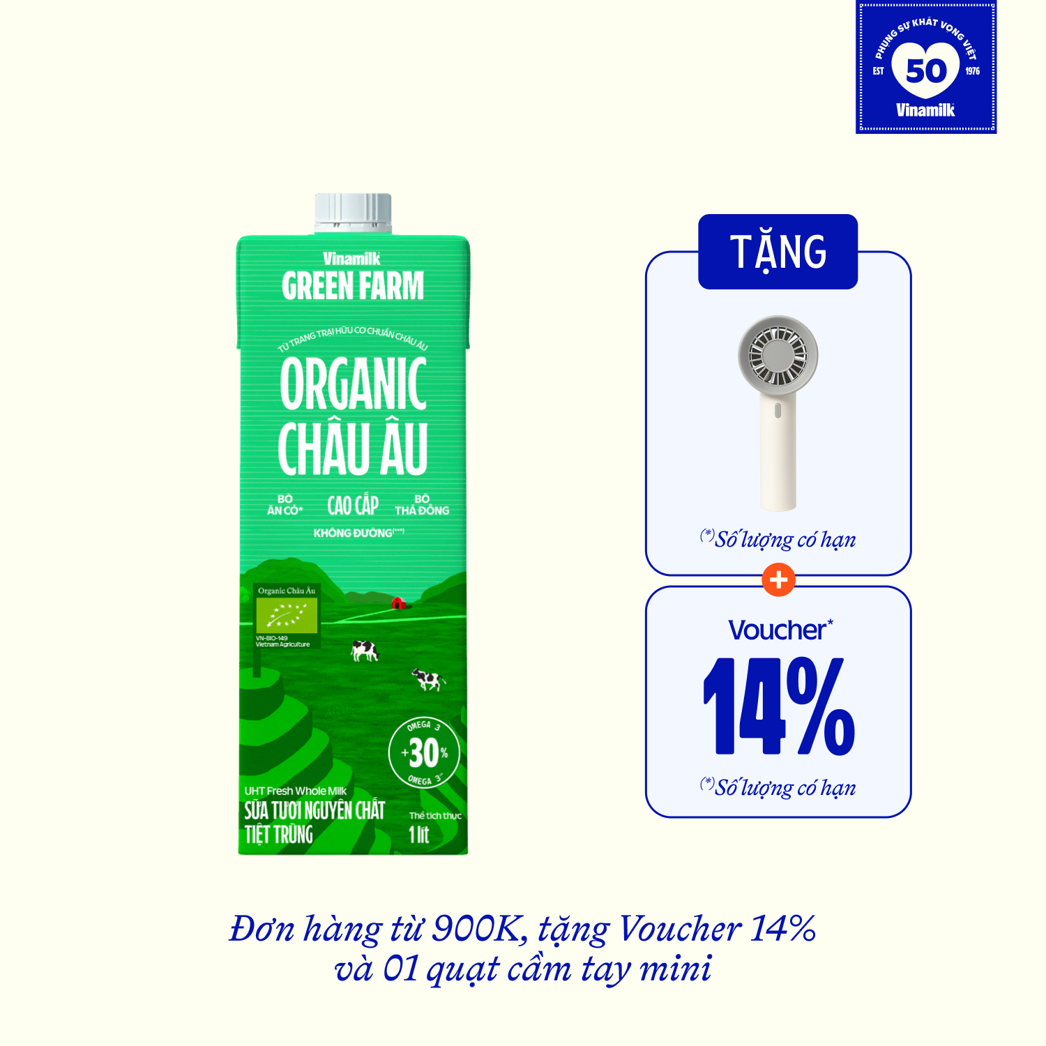 Sữa tươi tiệt trùng Green Farm Organic 1L