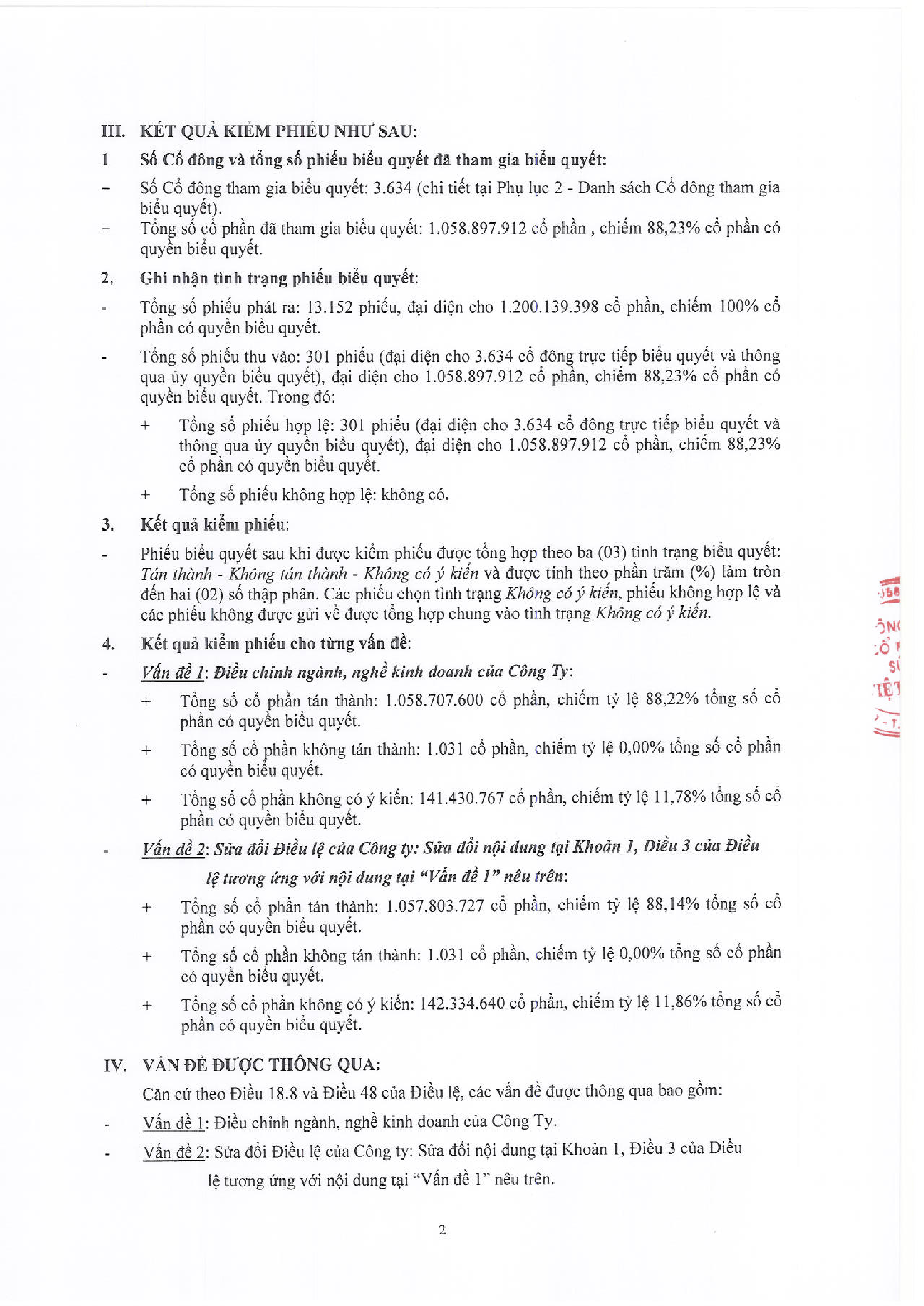 Biên Bản Kiểm Phiếu 2