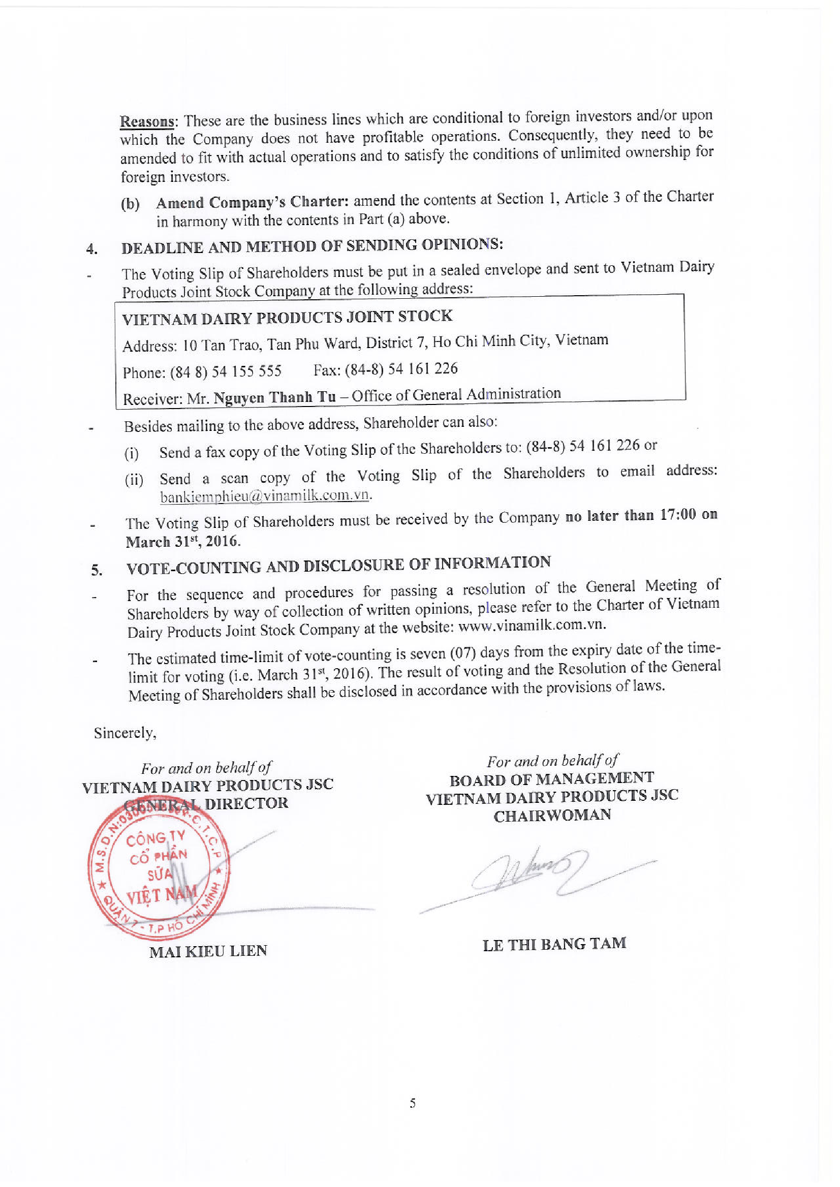 Minute of Ballots Count 5