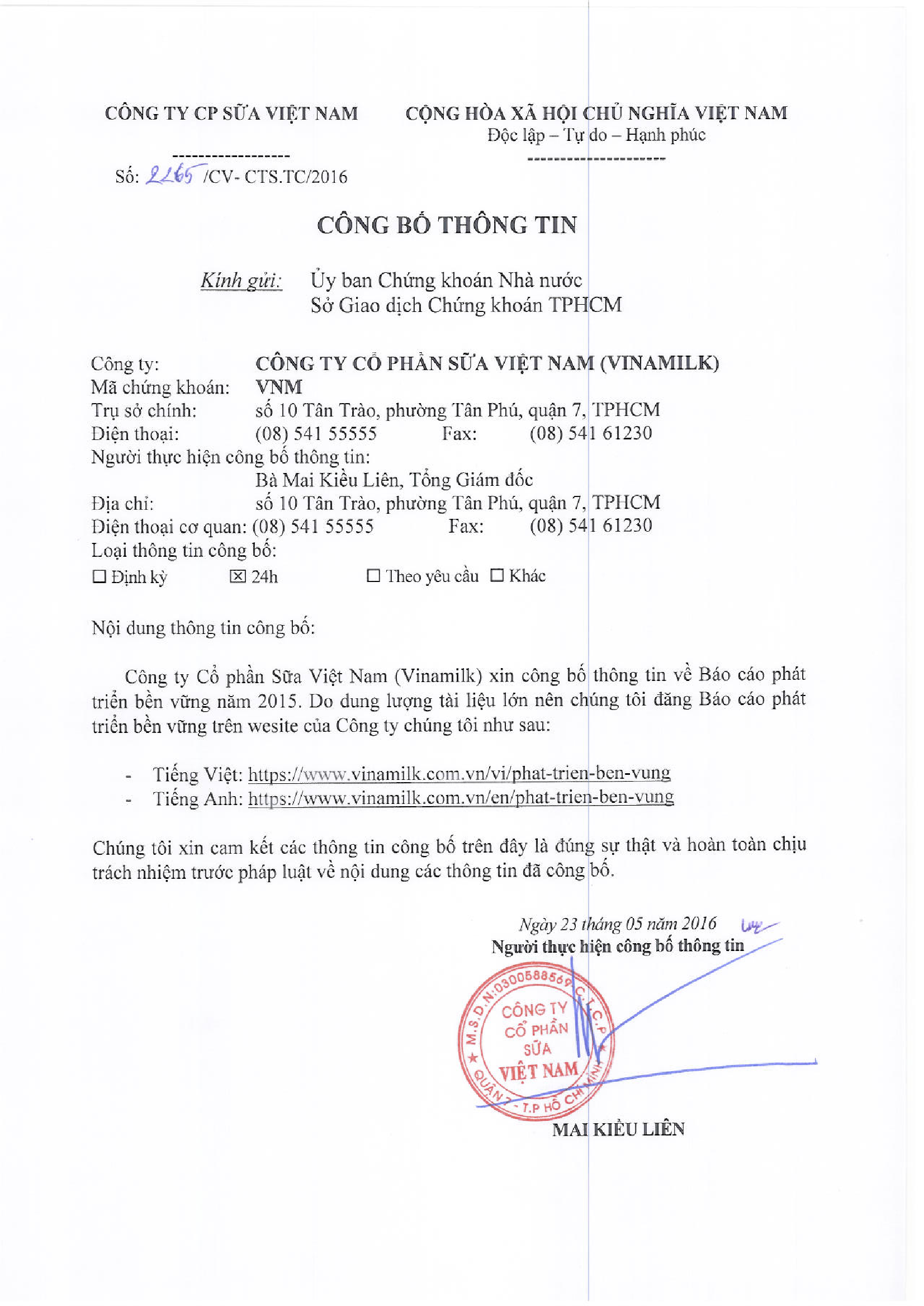 Công bố thông tin về Báo cáo phát triển 2015 1
