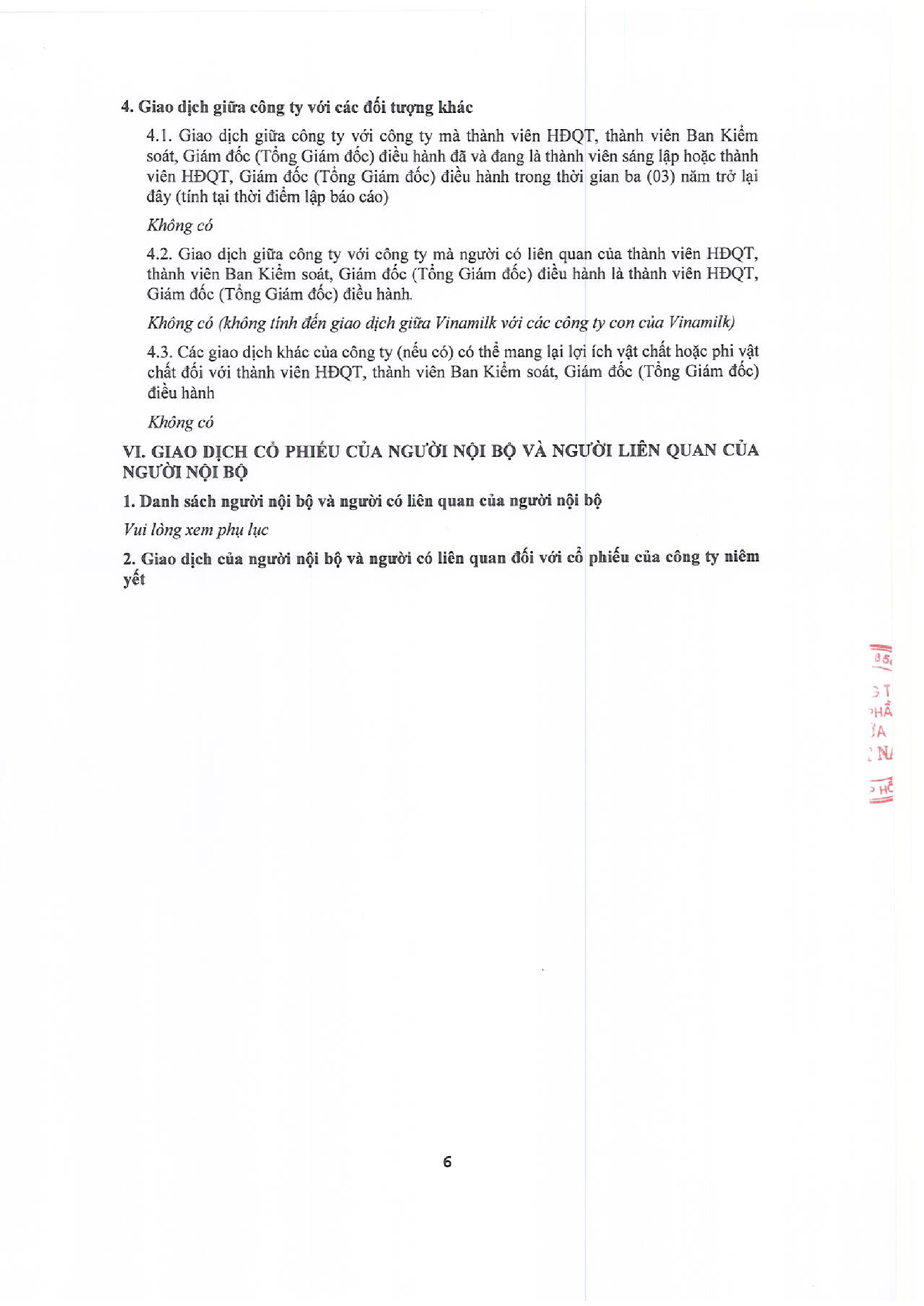 Báo cáo quản trị công ty 6 tháng đầu năm 2016 6