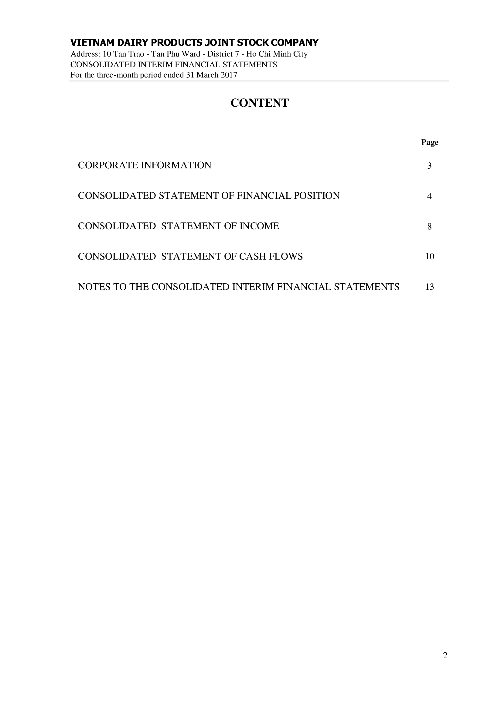 Consolidated financial statements Q1/2017 2
