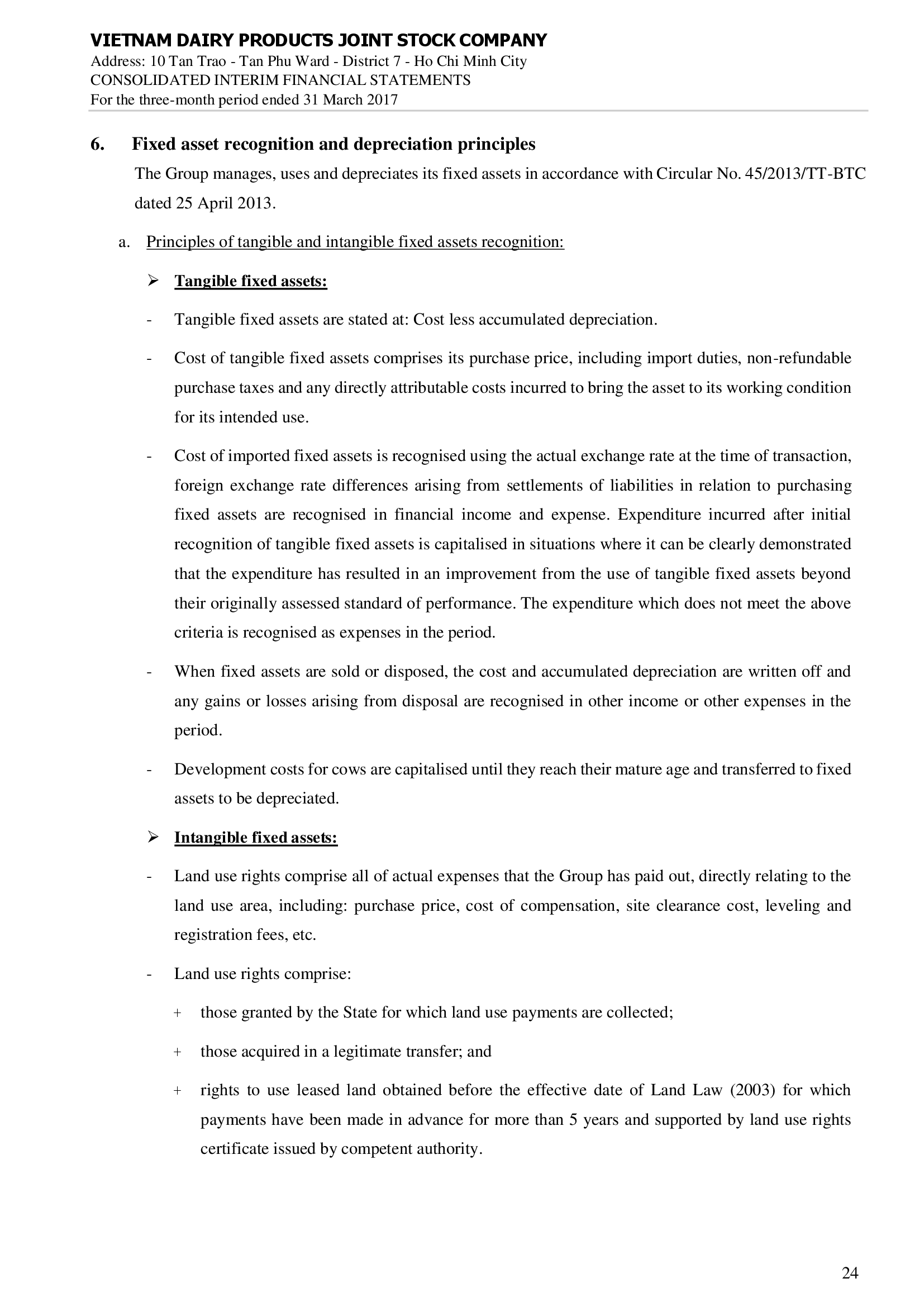 Consolidated financial statements Q1/2017 24