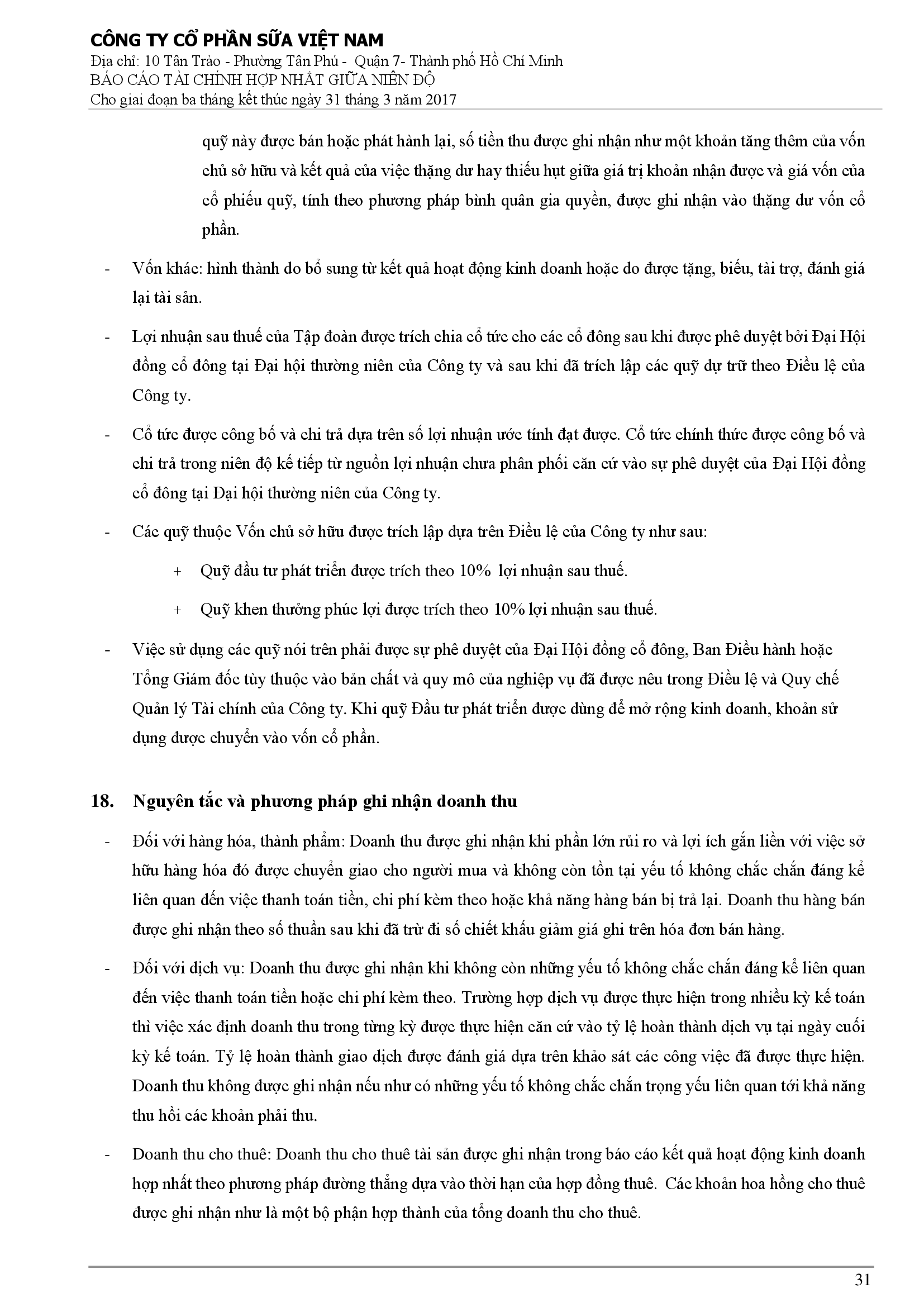 Báo cáo tài chính hợp nhất Q1/2017 31