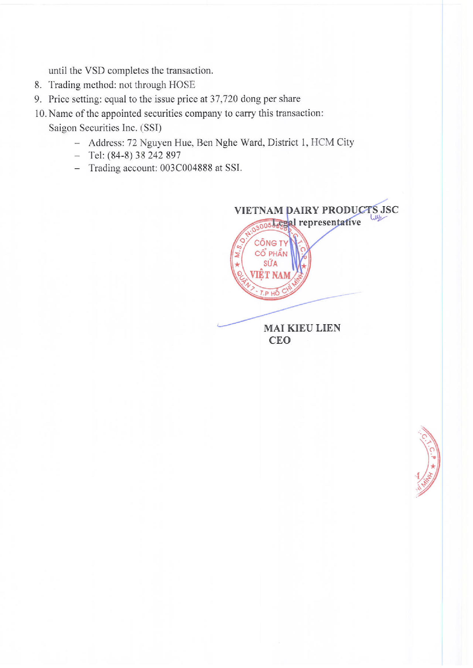 Annoucement of buying back shares 2