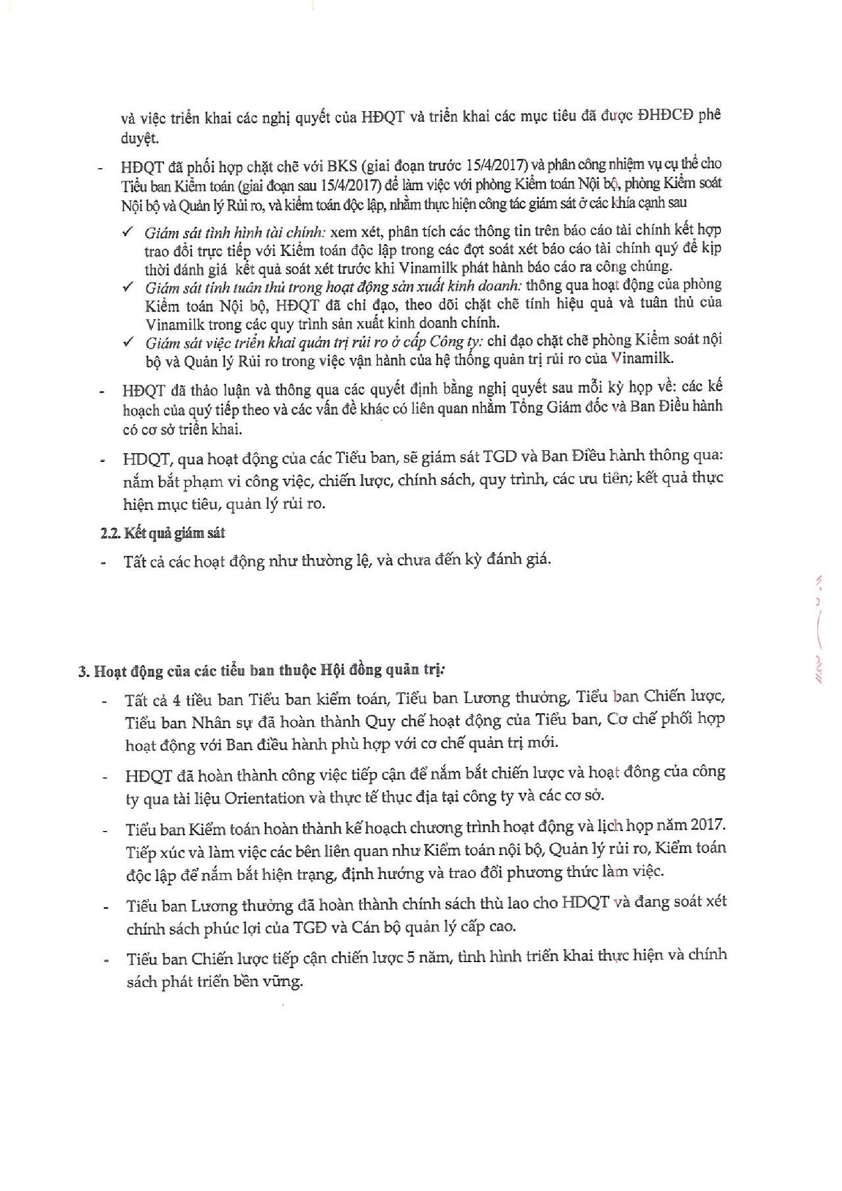 Báo cáo quản trị Công ty 6 tháng năm 2017 3