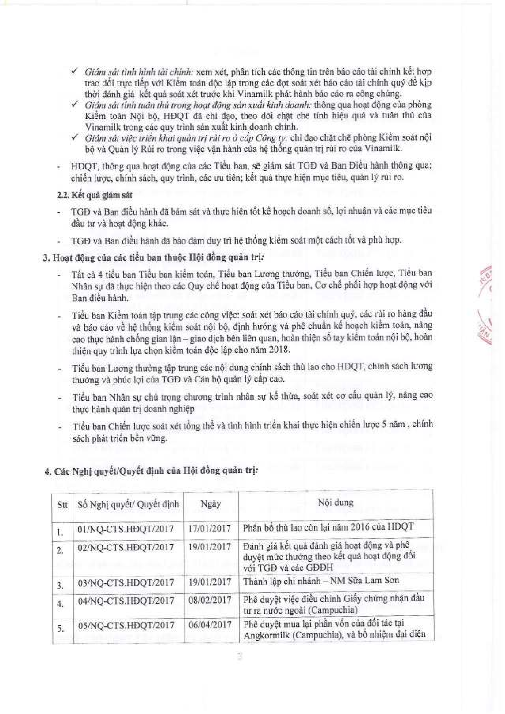 Báo cáo quản trị Công ty năm 2017 3