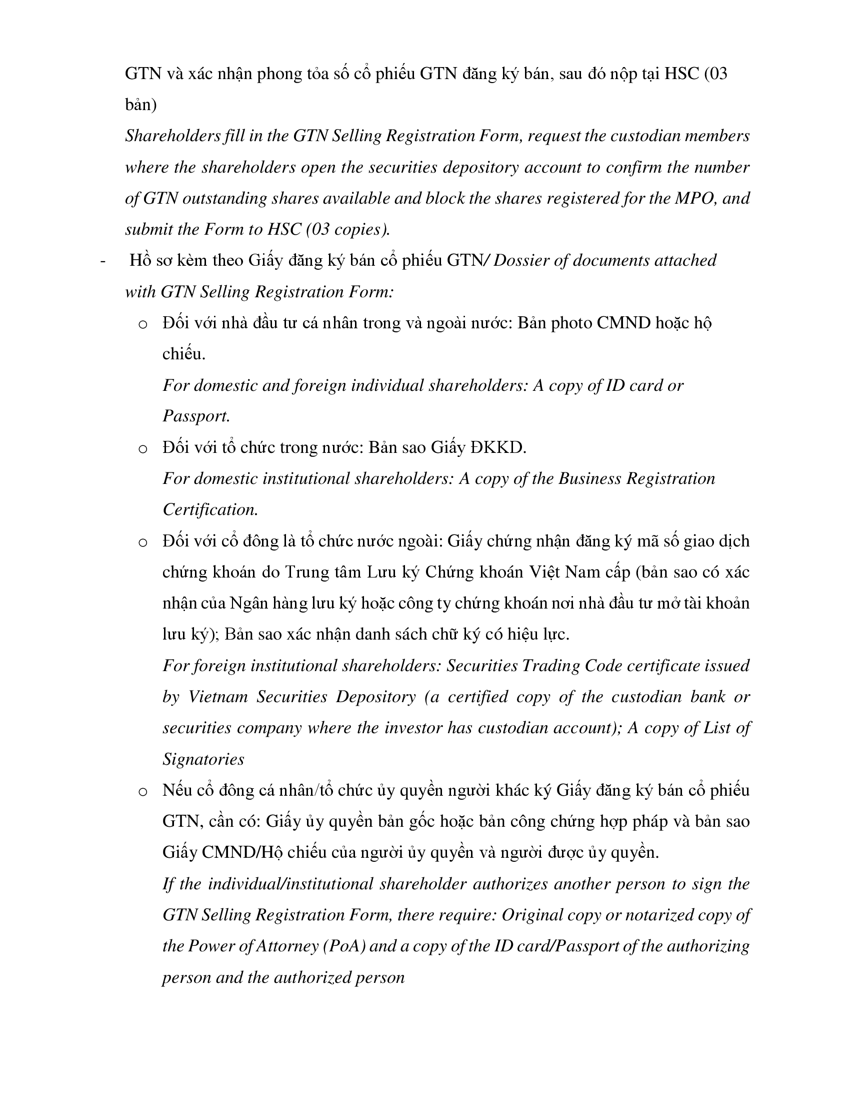 Hướng dẫn về đăng ký chào mua công khai 3