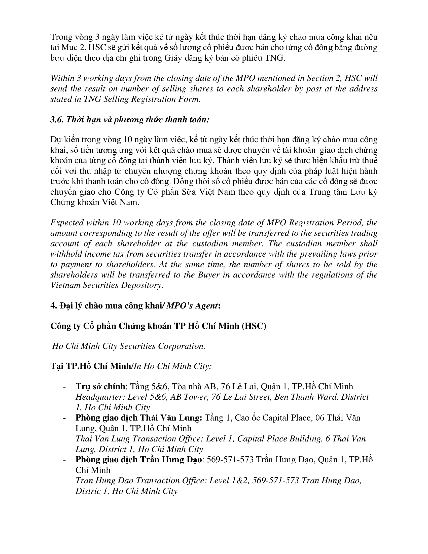 Hướng dẫn về đăng ký chào mua công khai 7