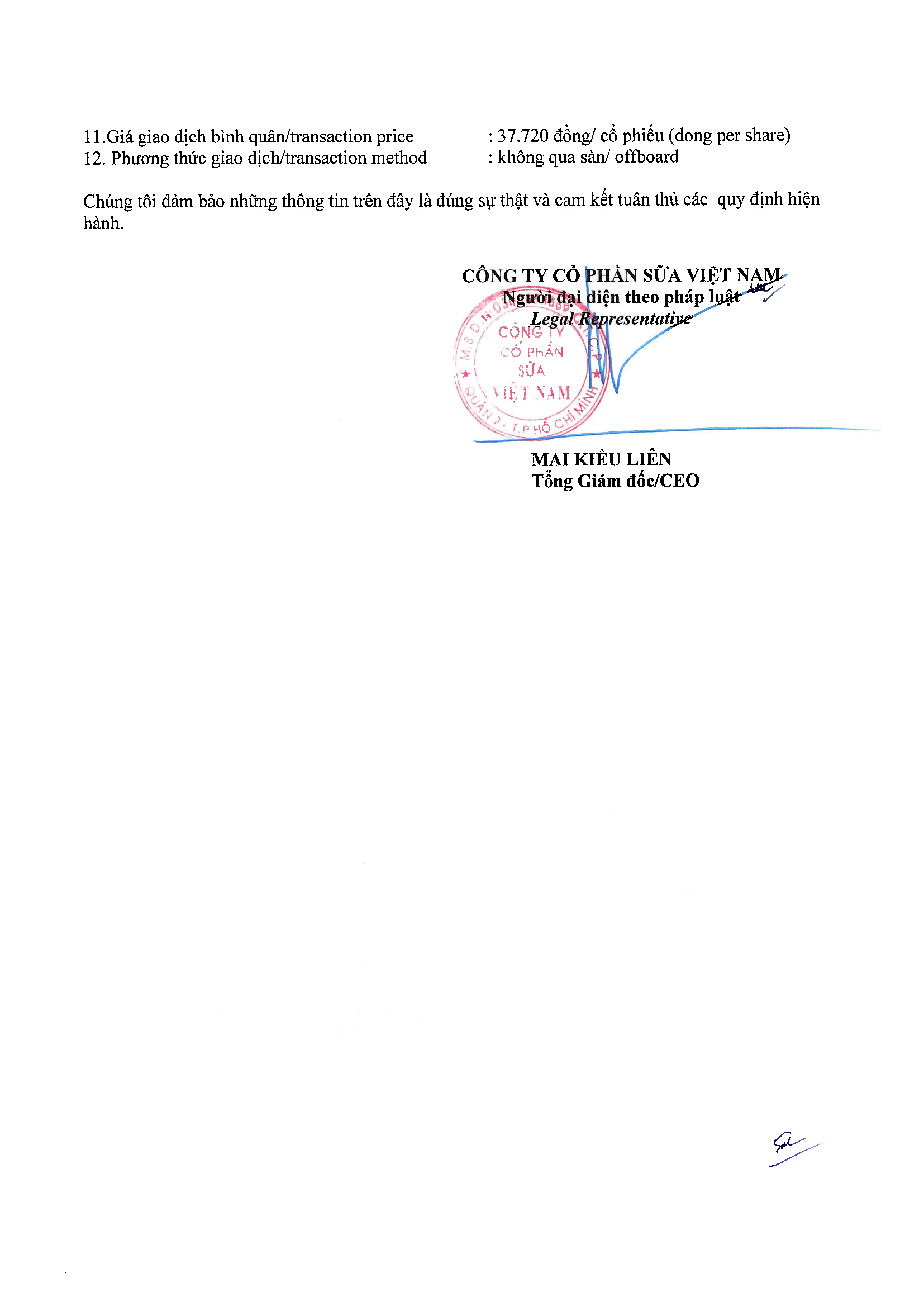 Report on purchasing of treasury shares 2