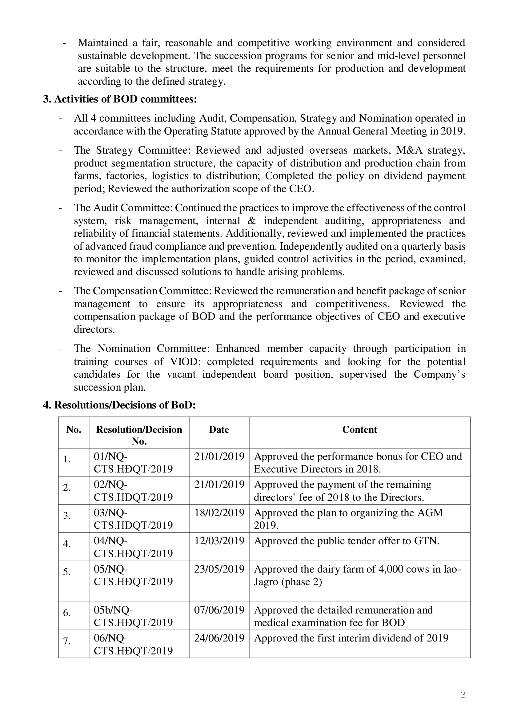 Report on corporate governance of public company 2019 3