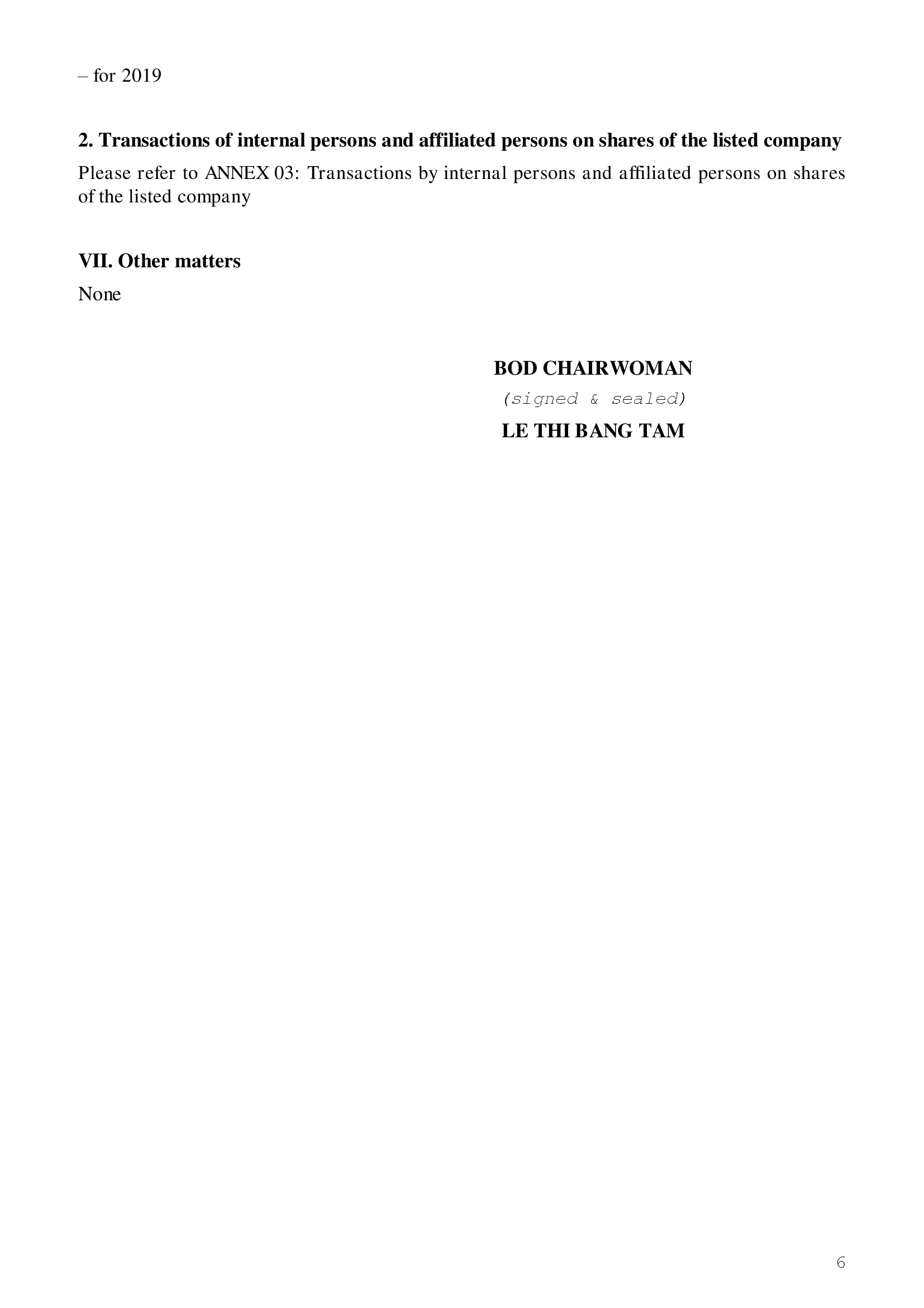 Report on corporate governance of public company 2019 6