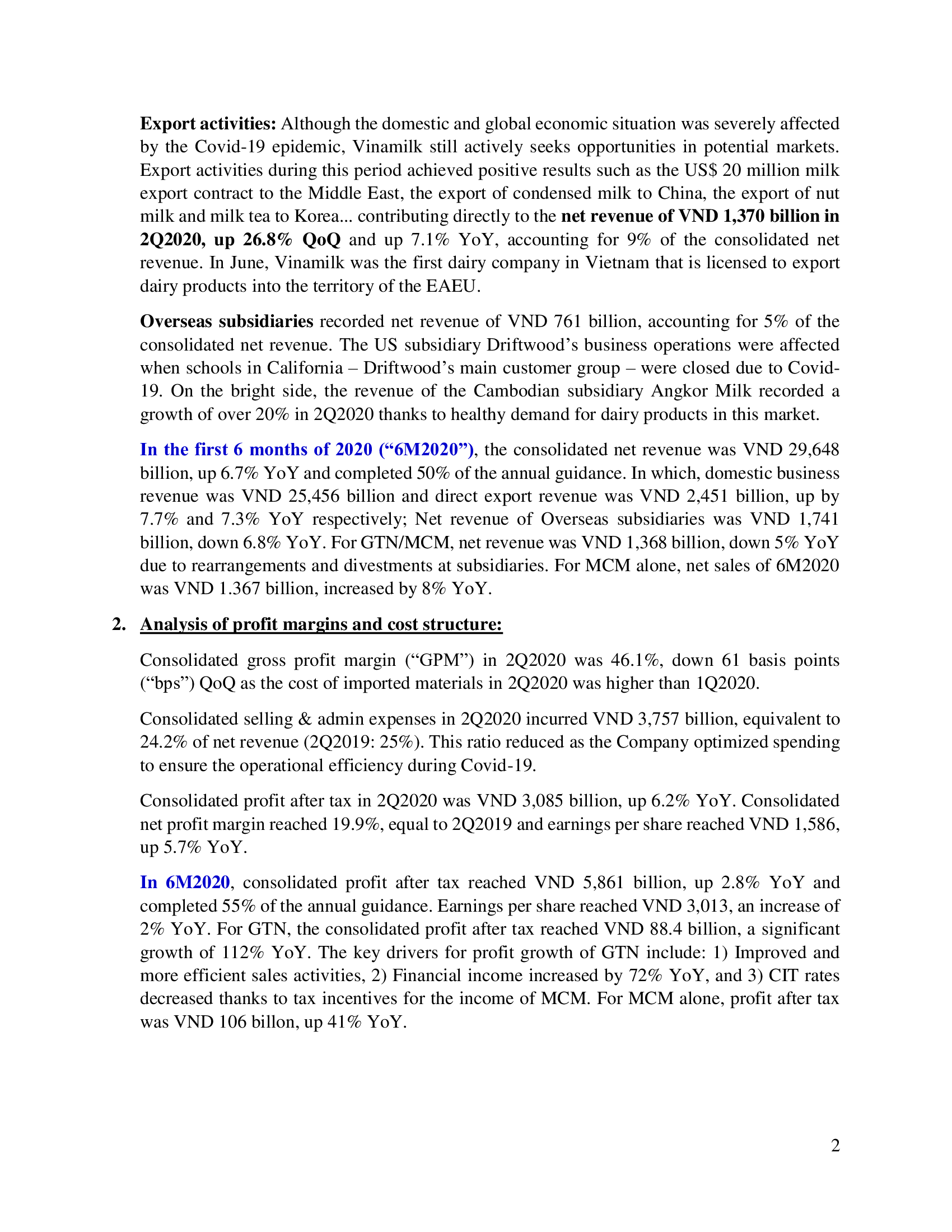 Press release- Business Update Q2-2020 2