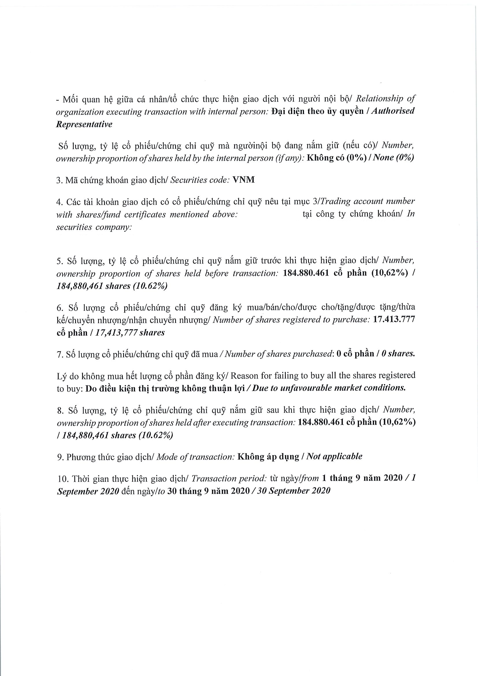 Report on results of transaction of internal person from PLATINUM VICTORY PTE. LTD. 3