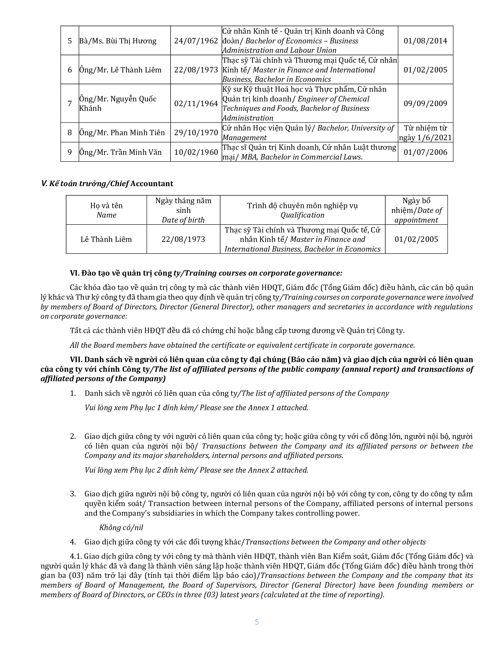 Report on corporate governance of public 30--6-2021 5