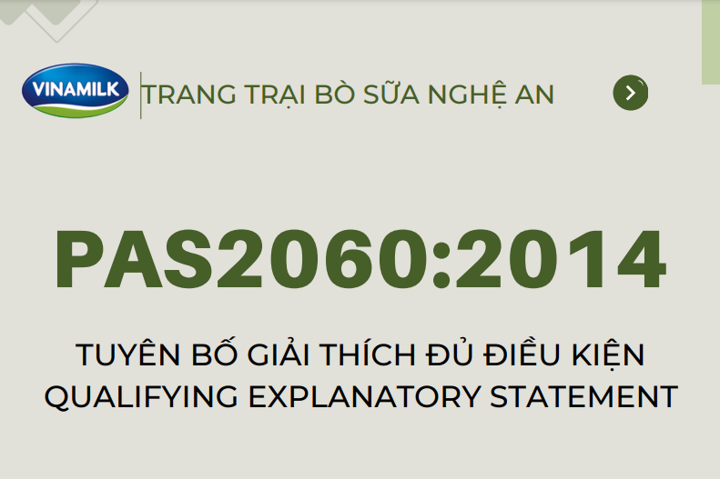 Qualifying Explanatory Statement (QES) - Nghe An Dairy Farm