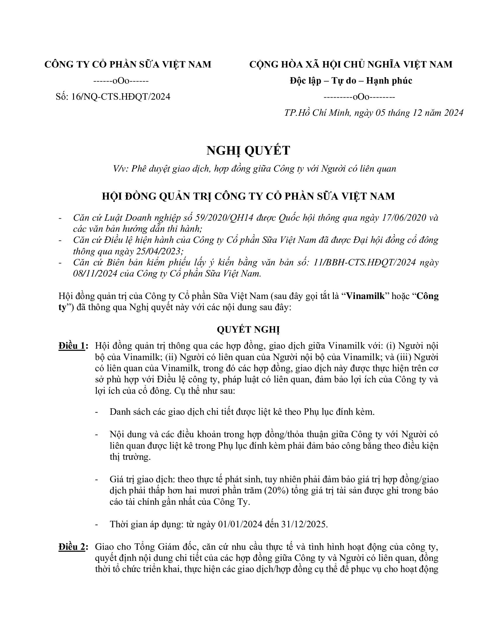 Disclosure of information on related party transactions 3