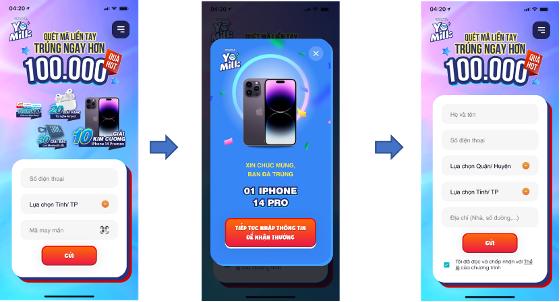 Chương trình khuyến mại Sữa chua uống tiệt trùng Yomilk: Quét mã liền tay – Trúng ngay hơn 100.000 quà hot 3