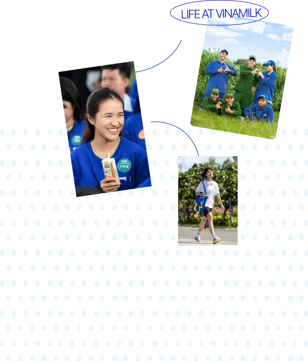 <h2>Care to make history, together!</h2><p>For nearly half a century, generations at Vinamilk have built a legacy of boldness, determination, and continuous progress. Join us in shaping the future—together, with shared vision and commitment, we turn the impossible into reality.</p>