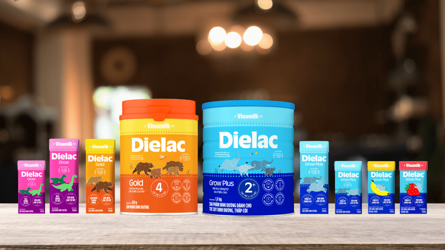 Các dòng sữa Dielac của Vinamilk