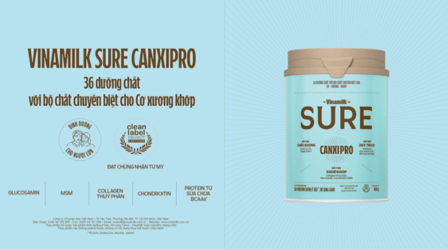 Vinamilk Sure CanxiPro