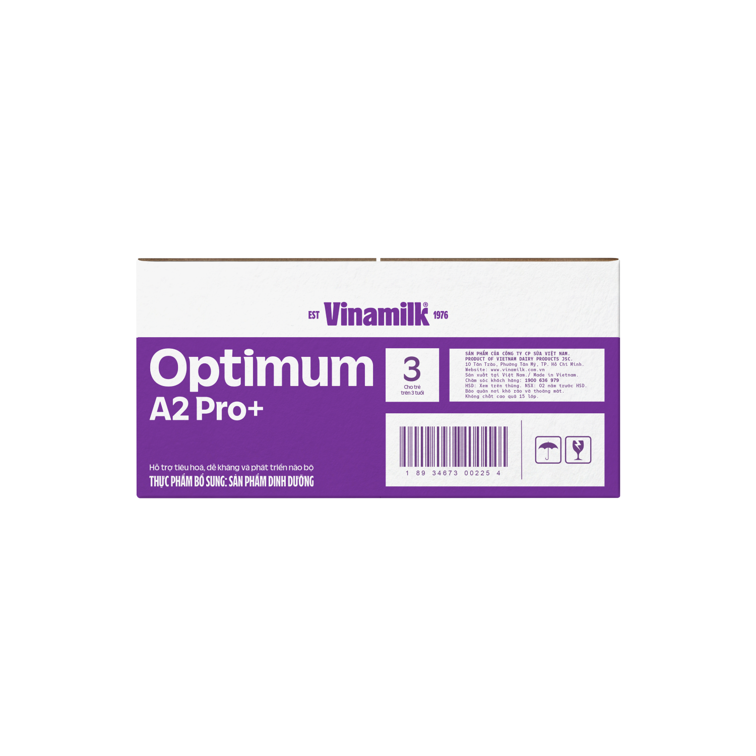 Sữa bột trẻ em Optimum A2 Pro 3+ (trên 3 tuổi) 800g