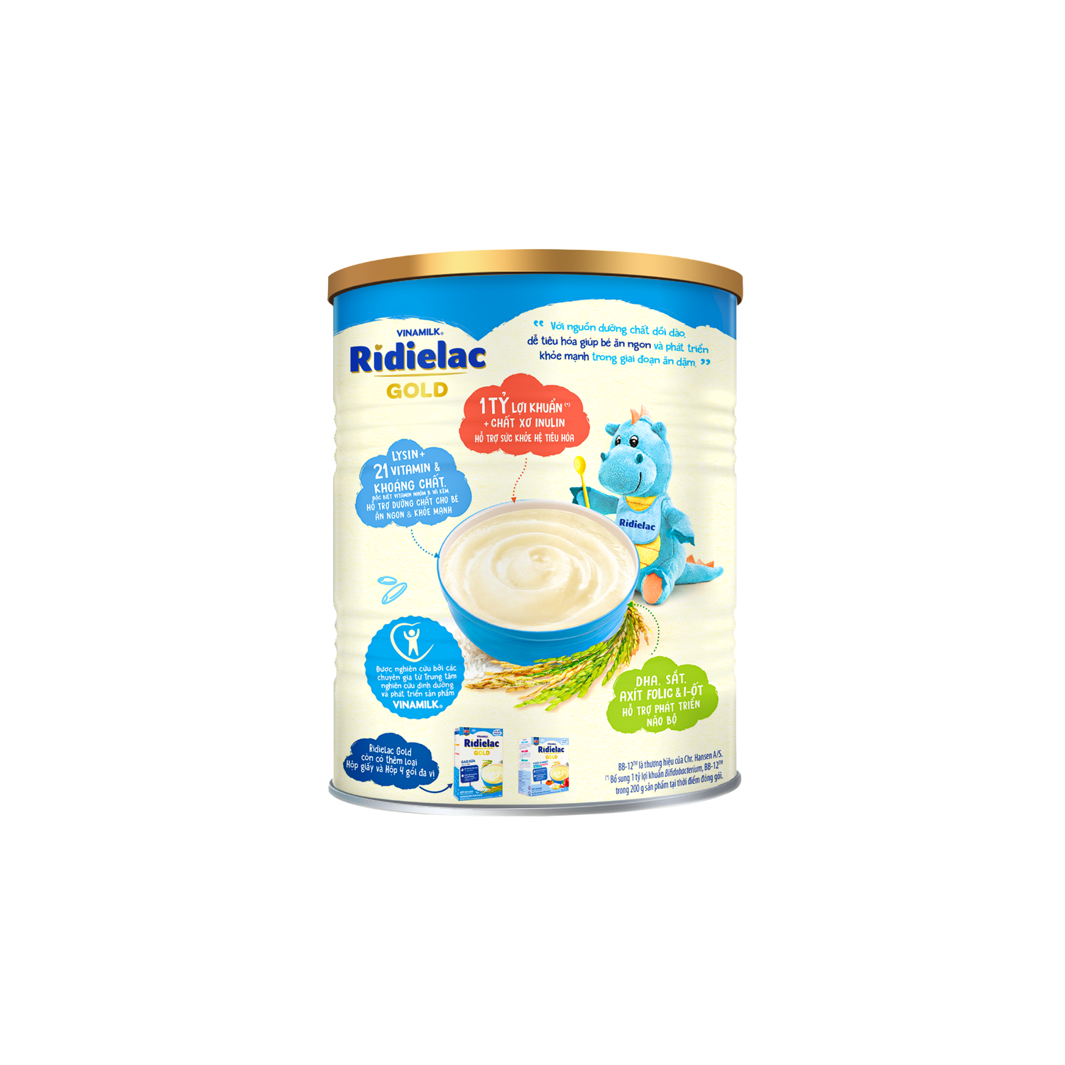 Bột ăn dặm Ridielac Gold Gạo Sữa 350g