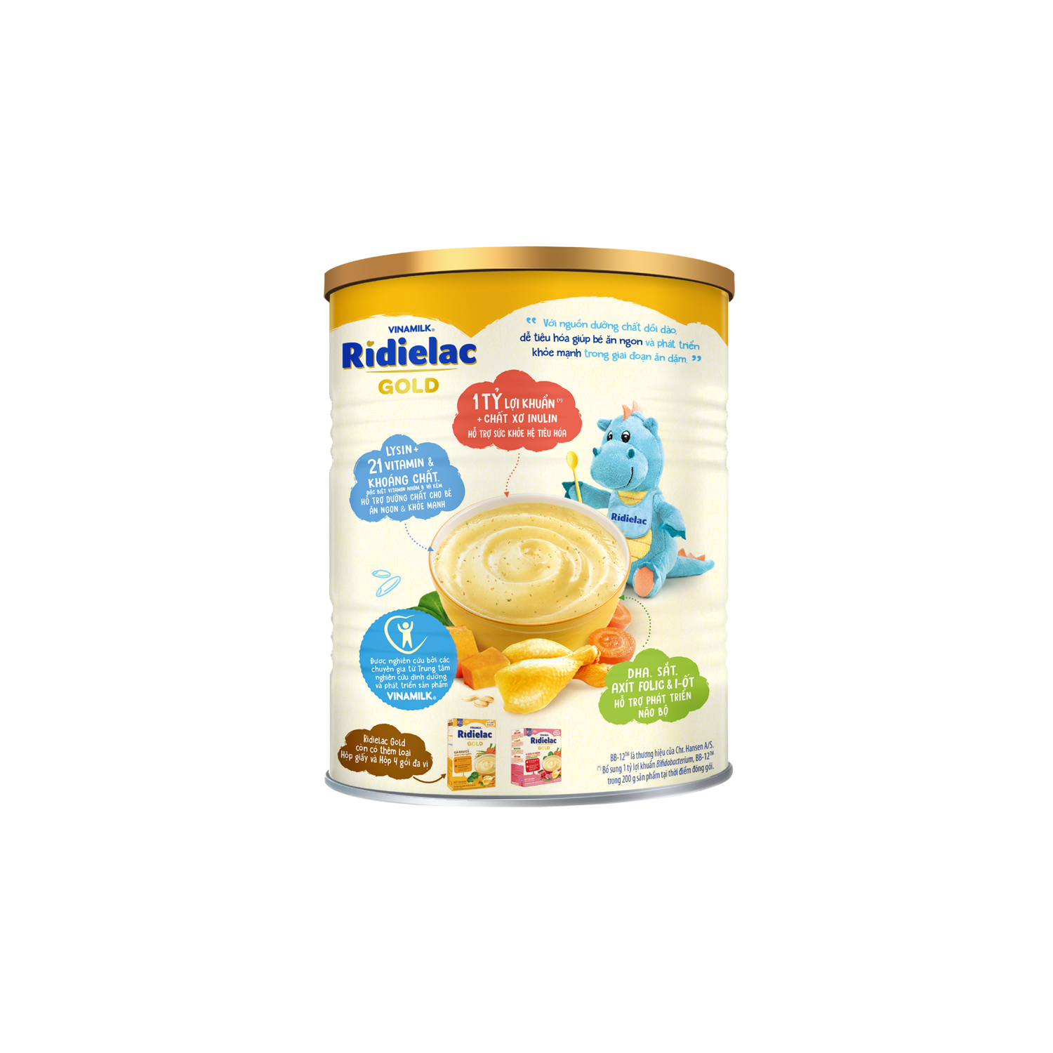 Infant Cereal with Milk Ridielac Gold Beef & Mixed Vegetables 350g