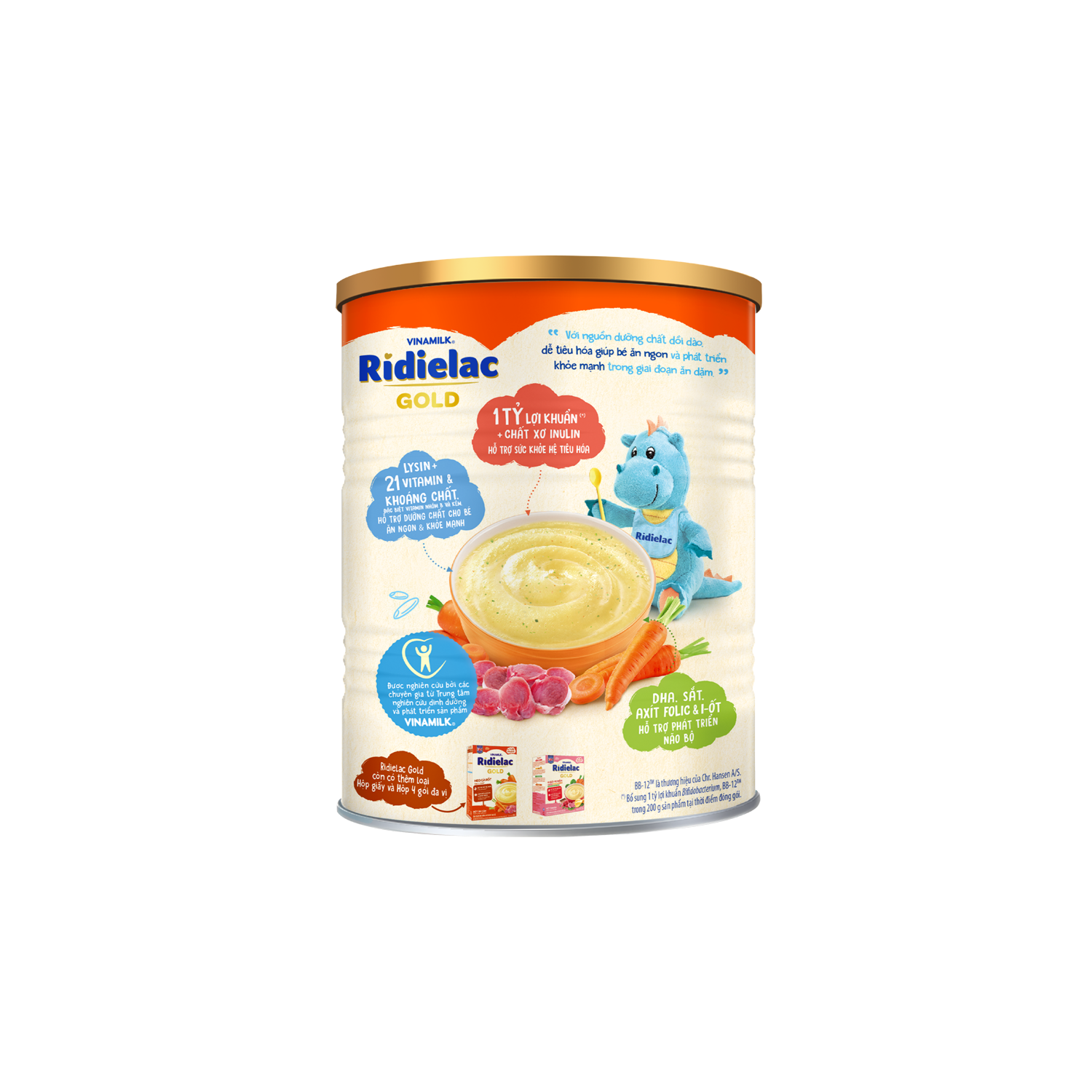 Bột ăn dặm Ridielac Heo Cà rốt 350g