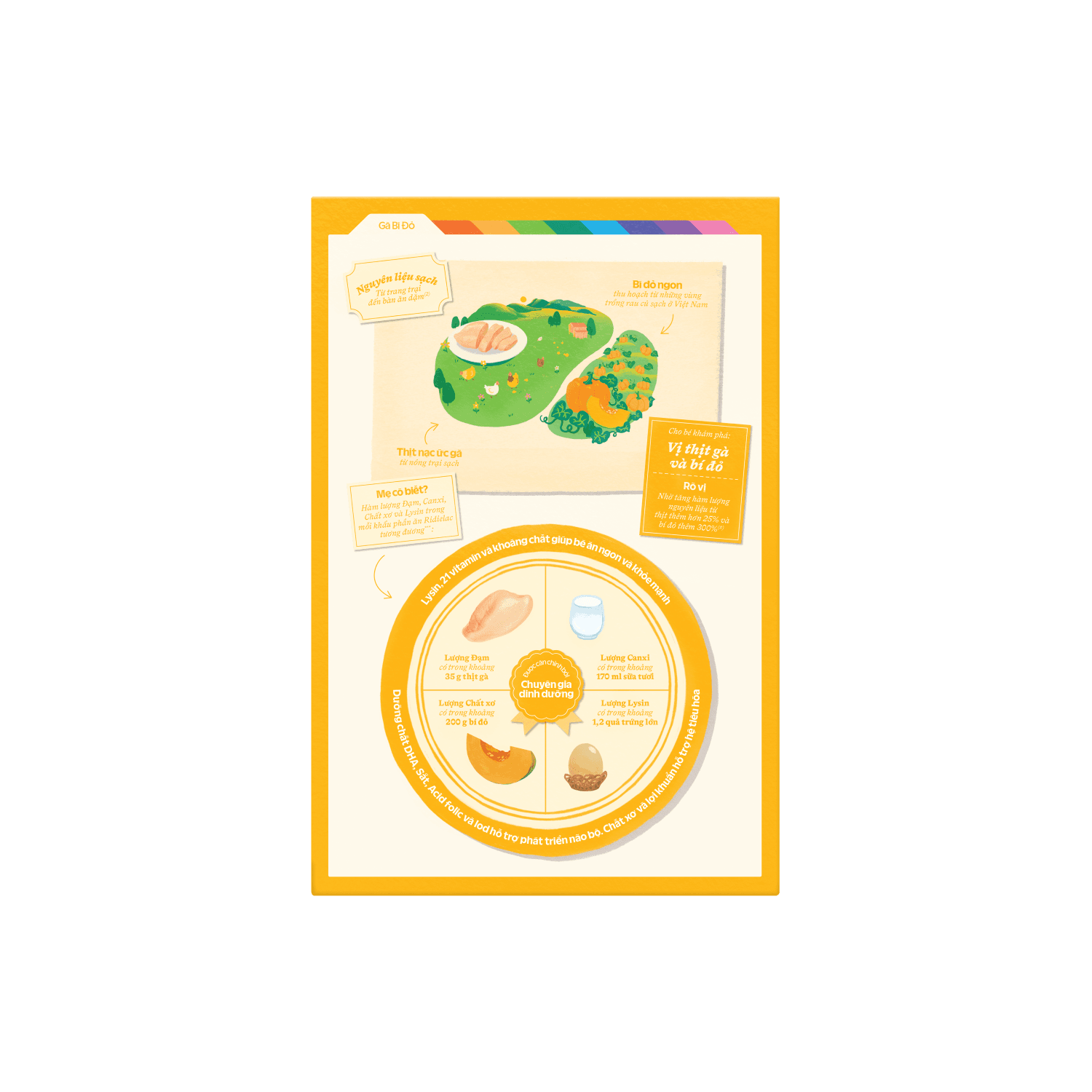 Bột ăn dặm Ridielac Gà Bí Đỏ 200g