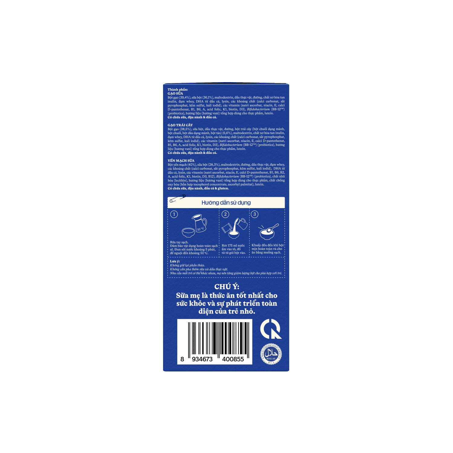 Bột ăn dặm Ridielac 4 vị ngọt 200g