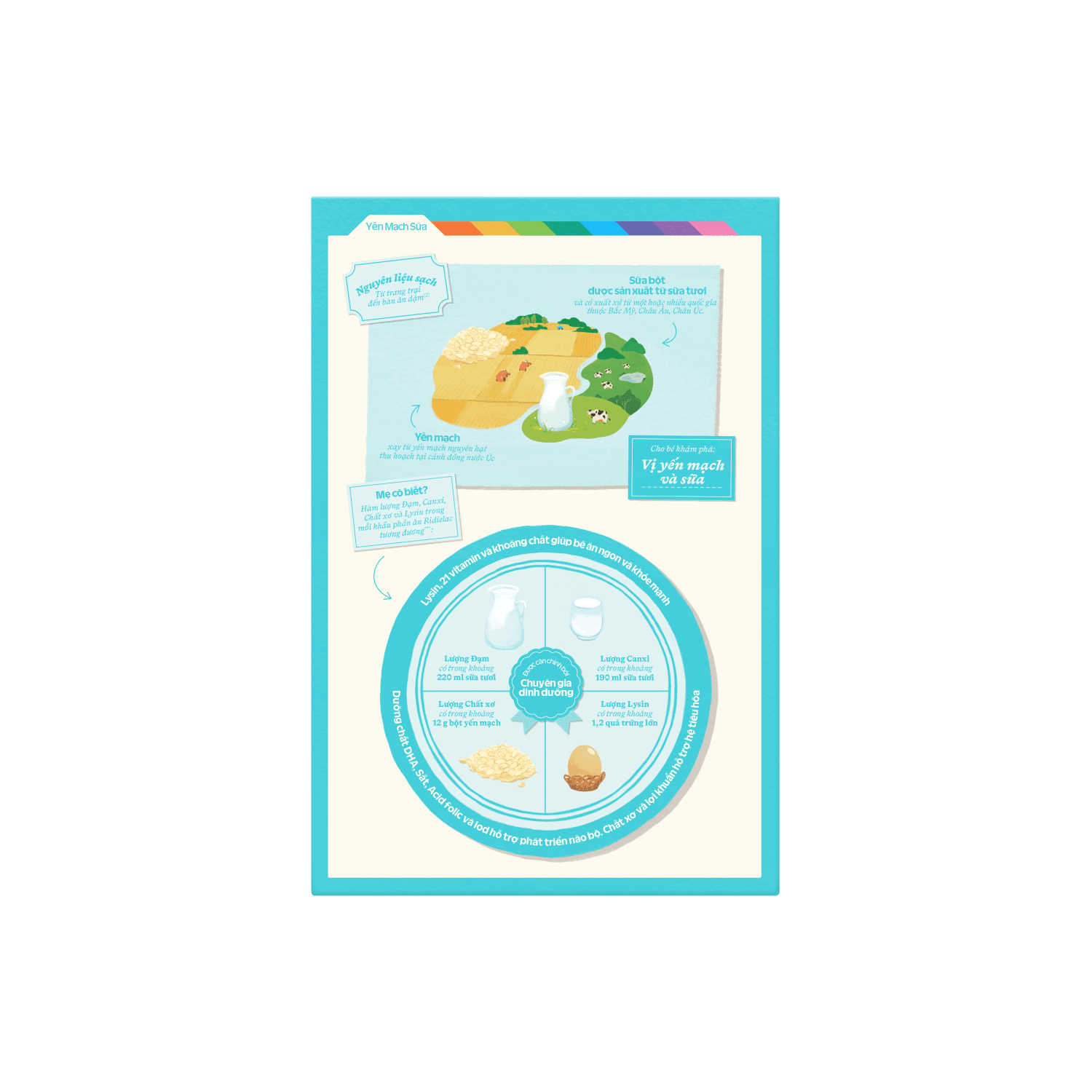 Bột ăn dặm Ridielac Yến mạch Sữa 200g