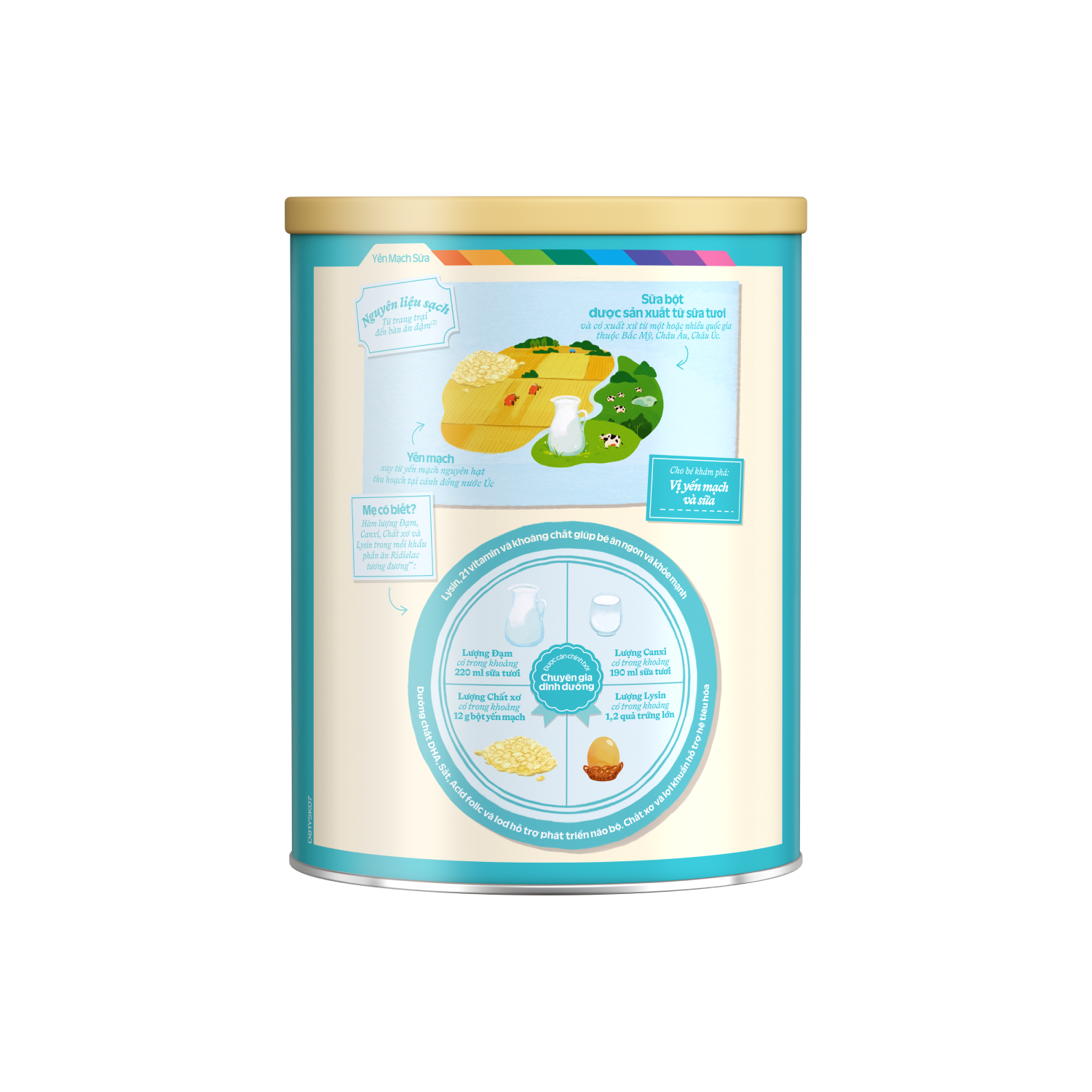 Bột ăn dặm Ridielac Yến mạch sữa 350g