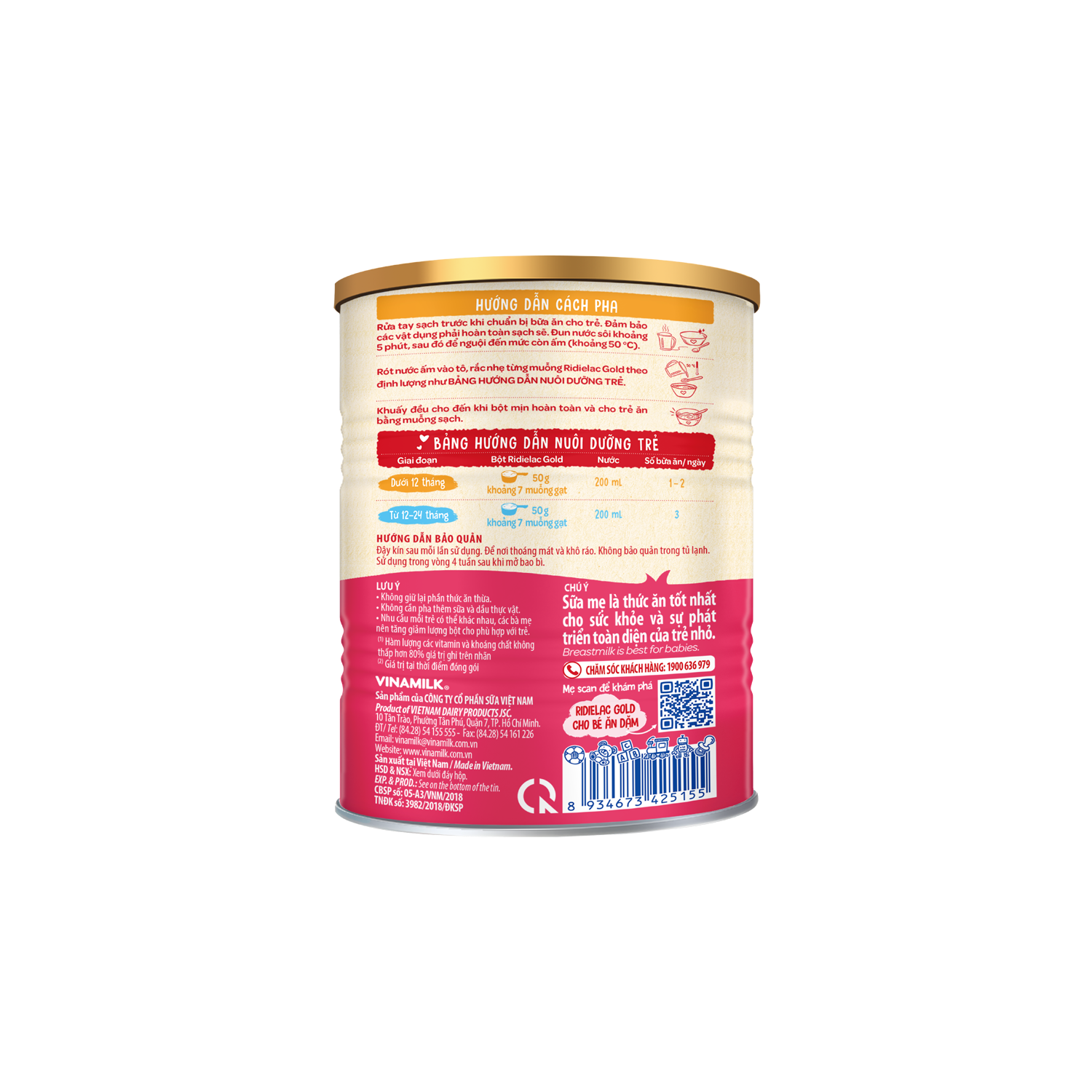 Bột ăn dặm Ridielac Gold Bò Rau củ 350g