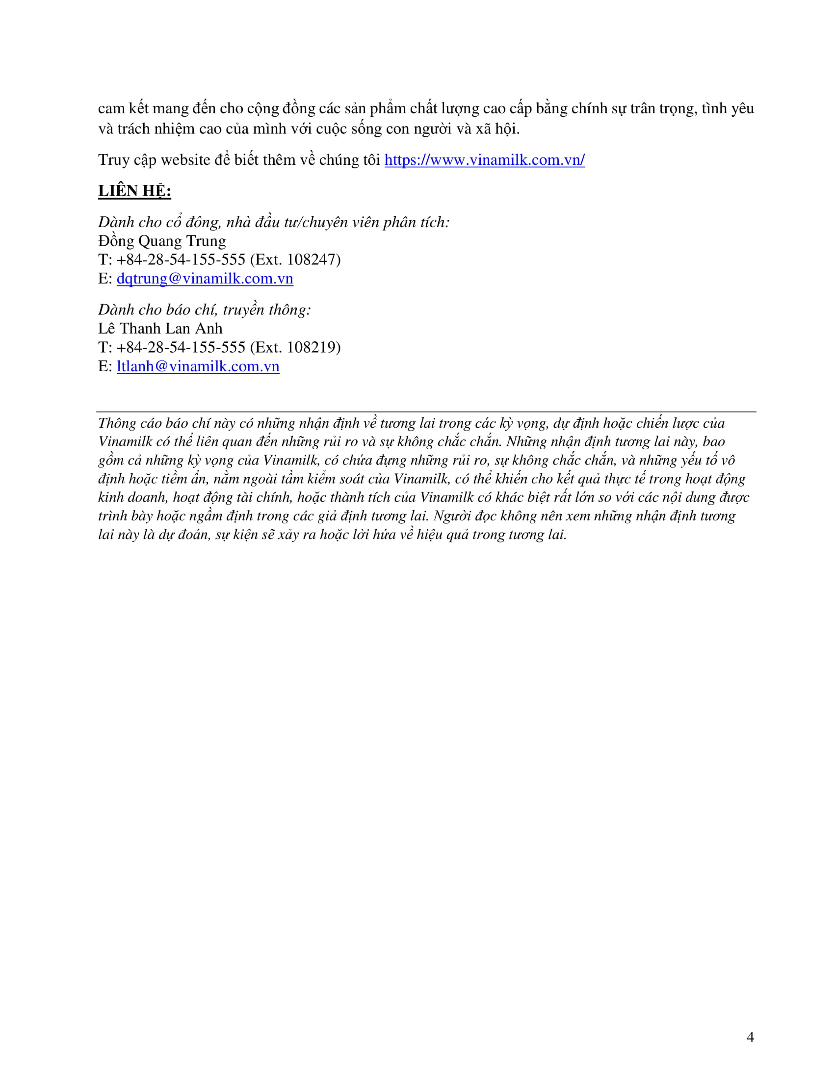 Báo cáo kết quả kinh doanh Q4 và cả năm 2019 4