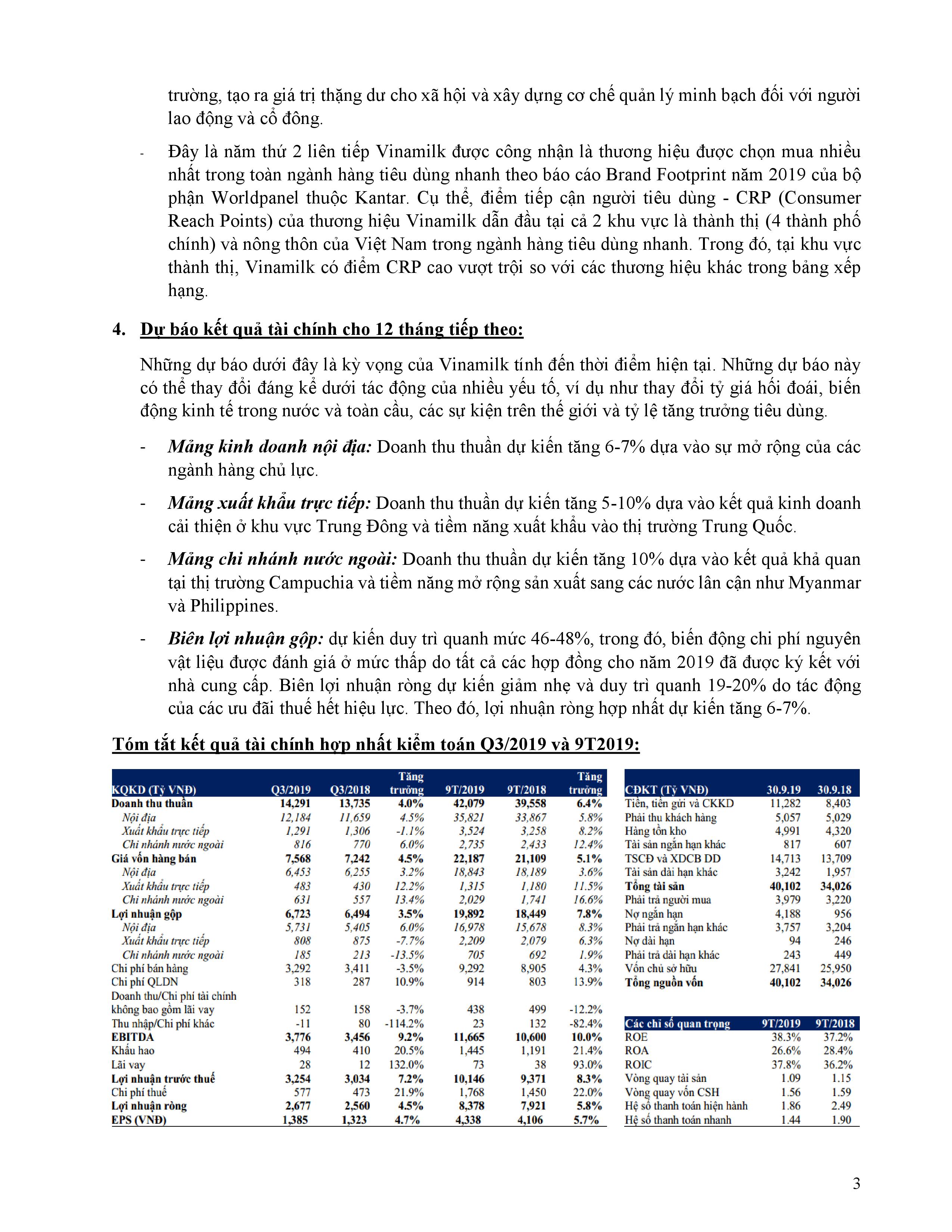 Kết quả kinh doanh quý 3 và 9 tháng đầu năm 2019 3
