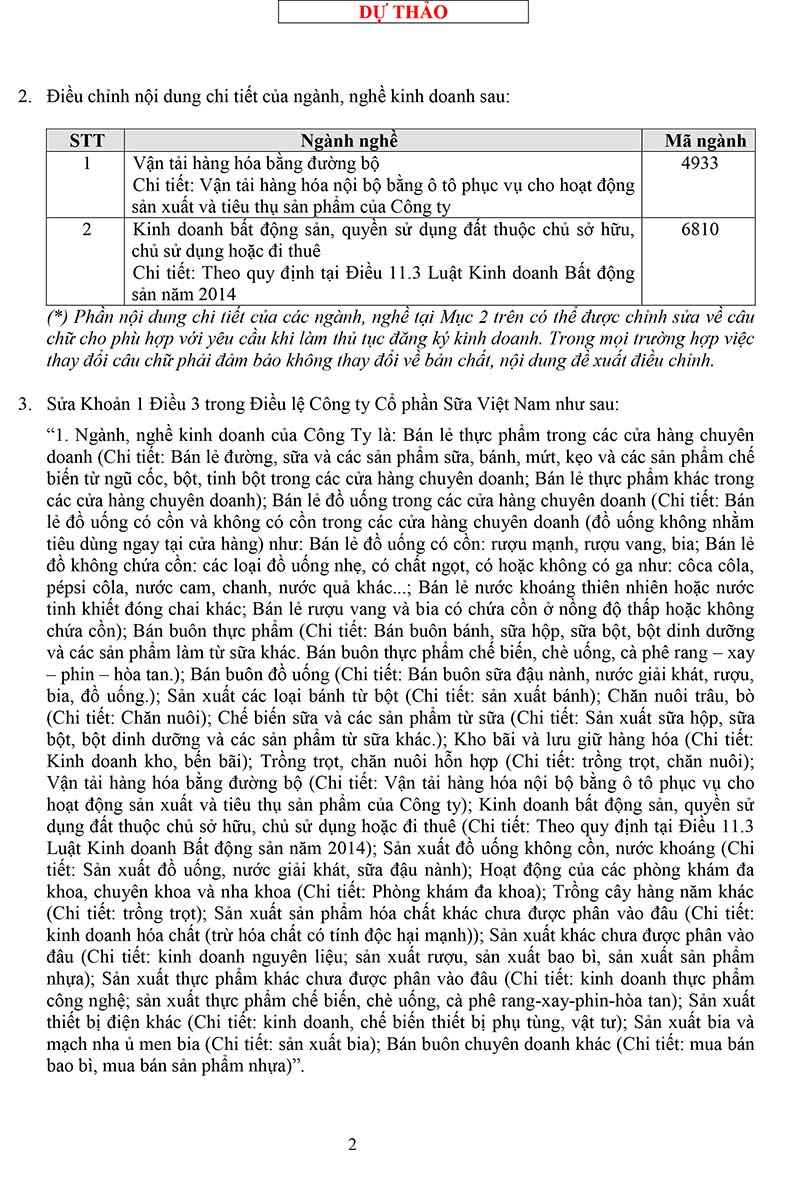 Thông báo về tài liệu lấy ý kiến cổ đông bằng văn bản 2016 7