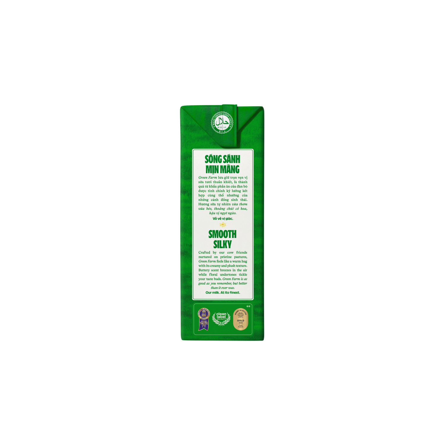 Sữa tươi tiệt trùng Green Farm Có đường 110ml