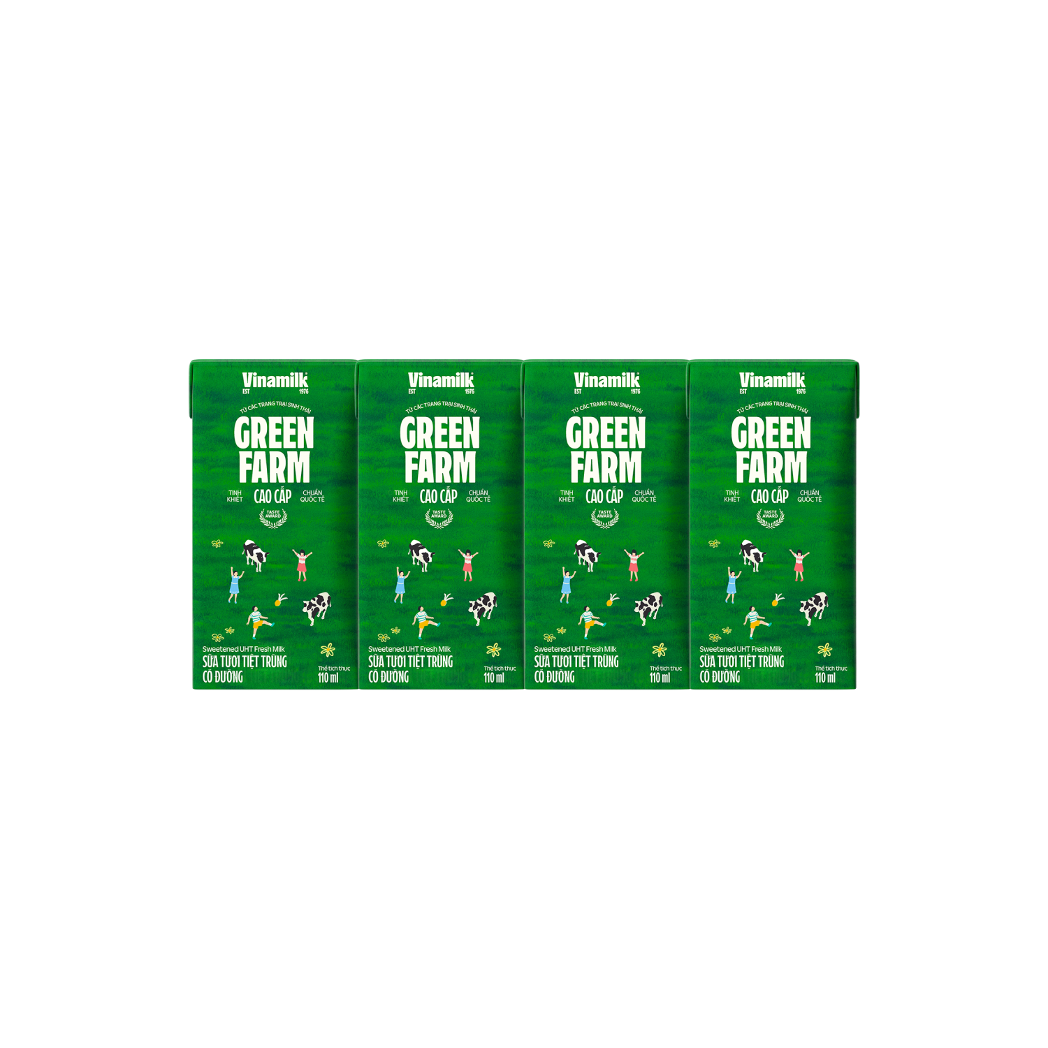 Sữa tươi tiệt trùng Green Farm Có đường 110ml