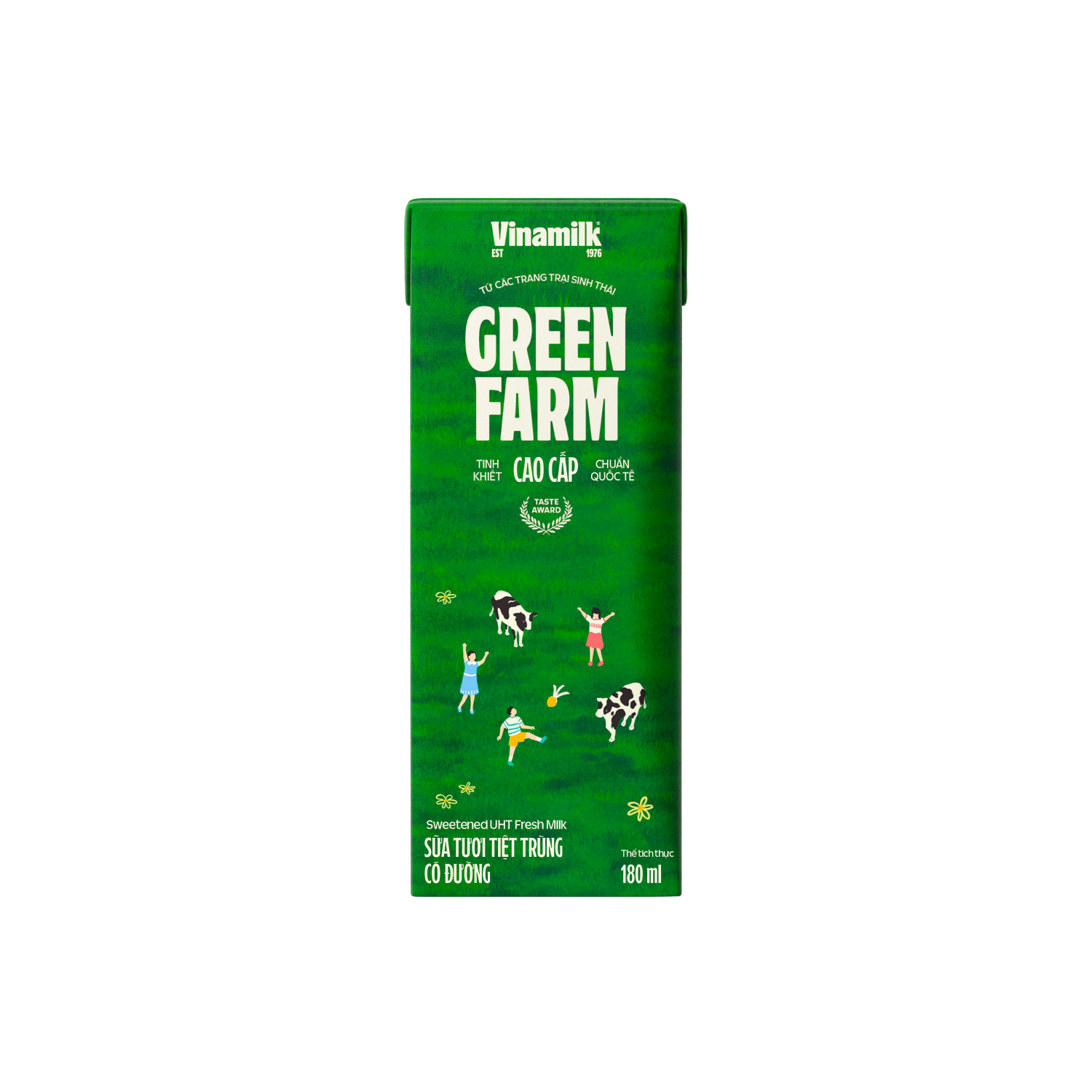 Sữa tươi tiệt trùng Green Farm Có đường 180ml