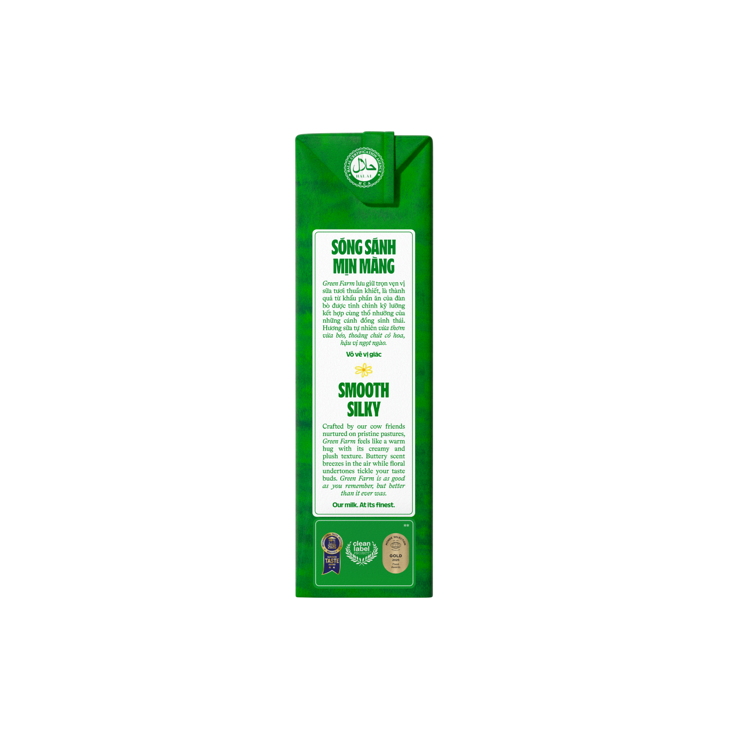 Sữa tươi tiệt trùng Green Farm Có đường 180ml