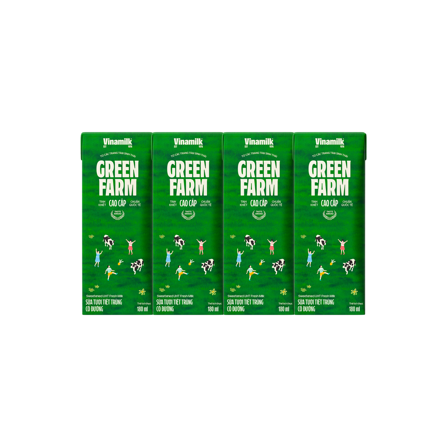 Sữa tươi tiệt trùng Green Farm Có đường 180ml