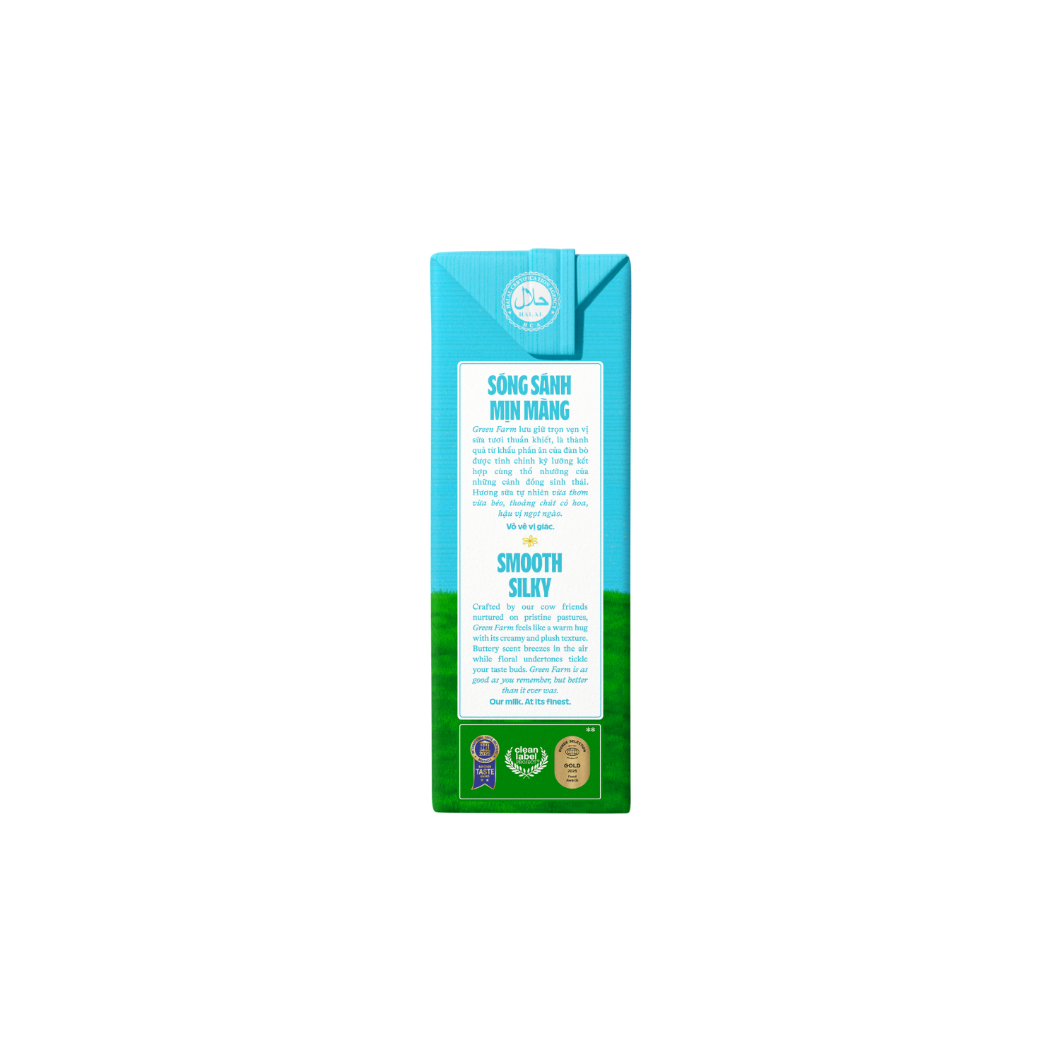 Sữa tươi tiệt trùng Green Farm Không đường 110ml
