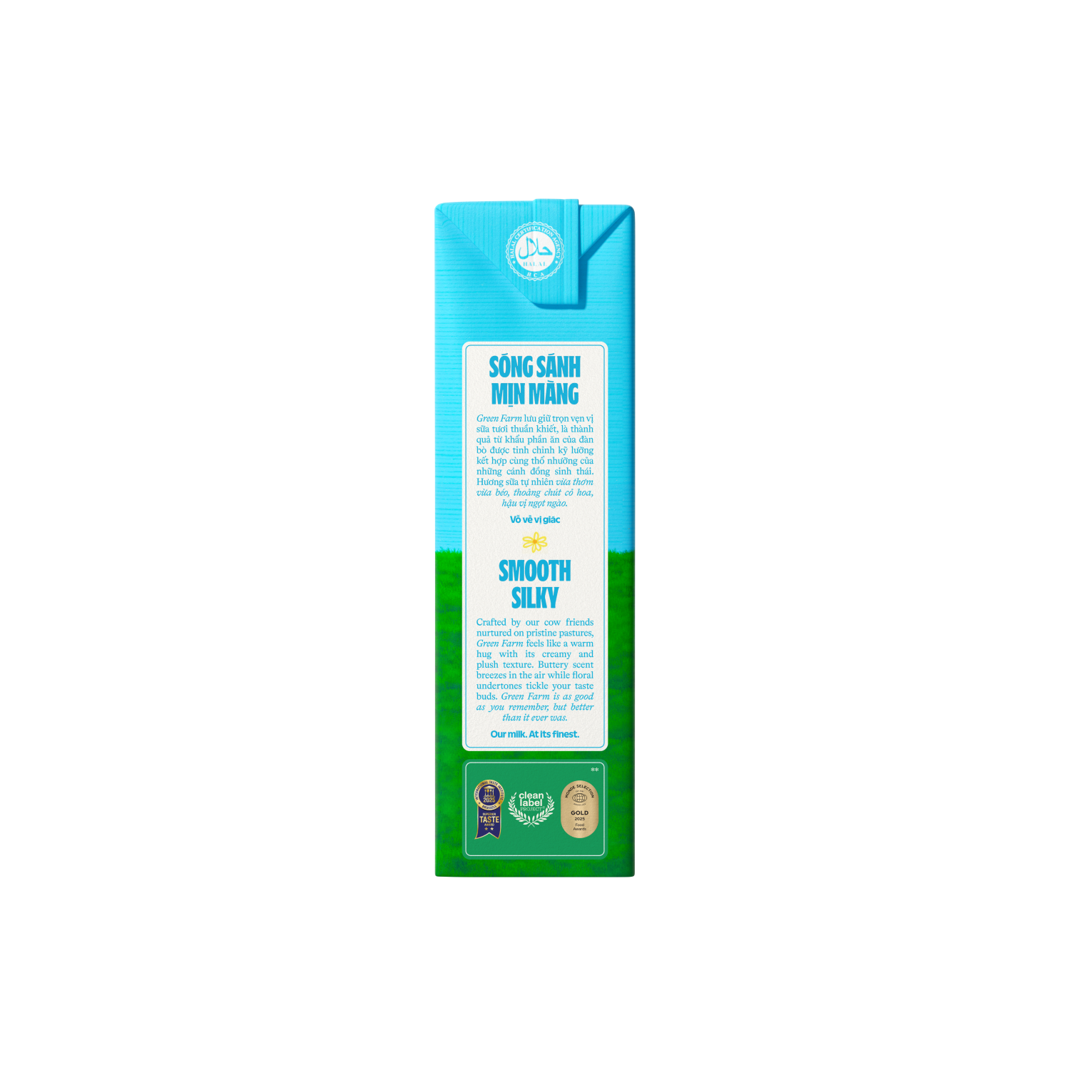 Sữa tươi tiệt trùng Green Farm Không đường 180ml