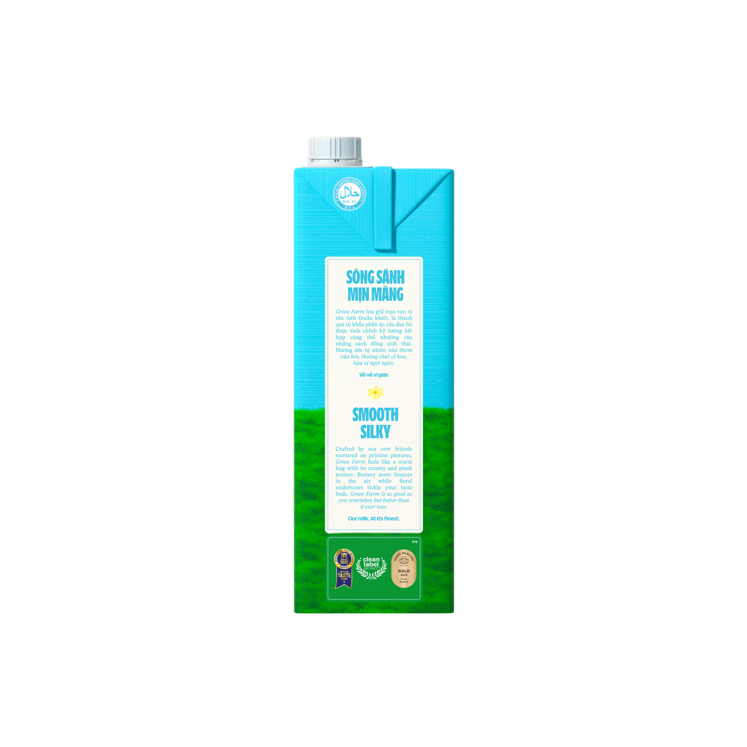 Sữa tươi tiệt trùng Green Farm Không đường 1L