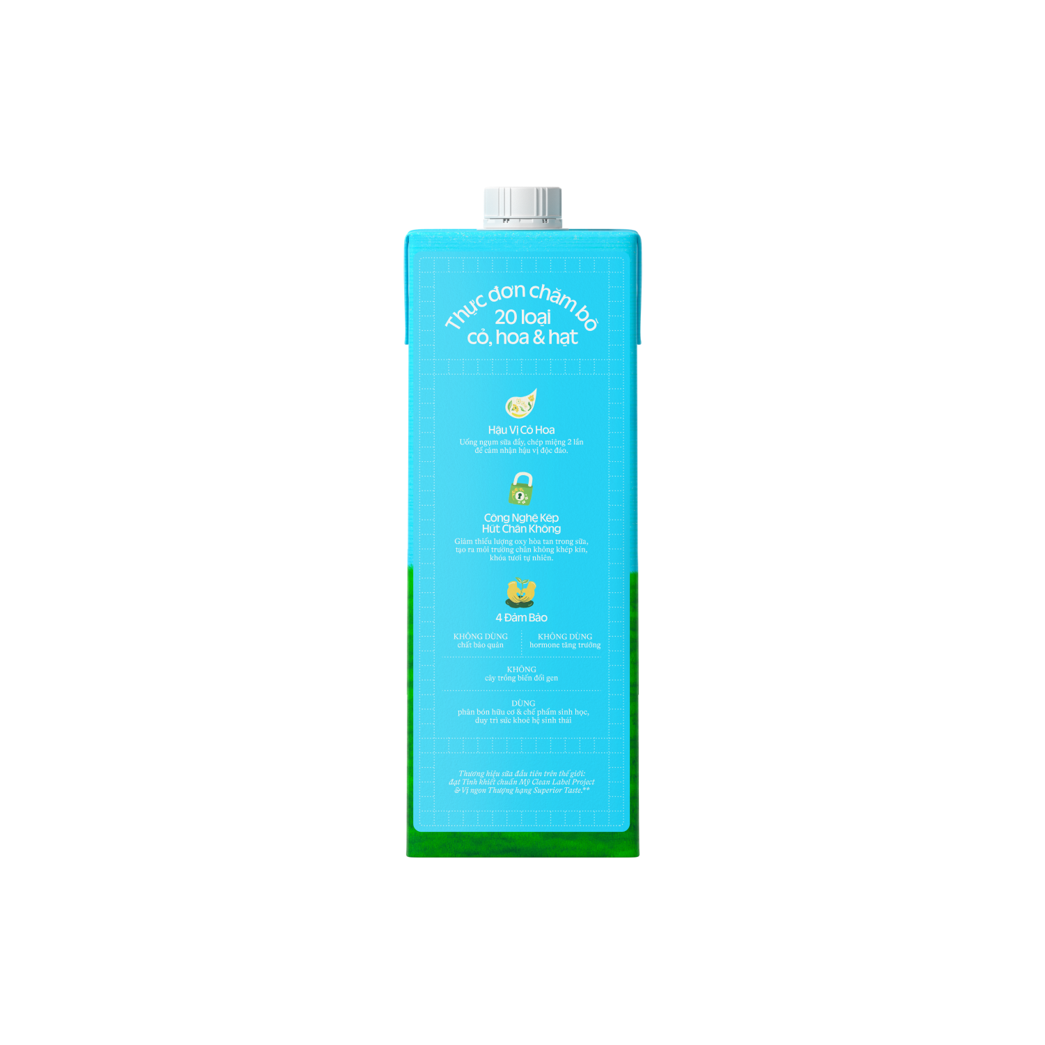 Sữa tươi tiệt trùng Green Farm Không đường 1L