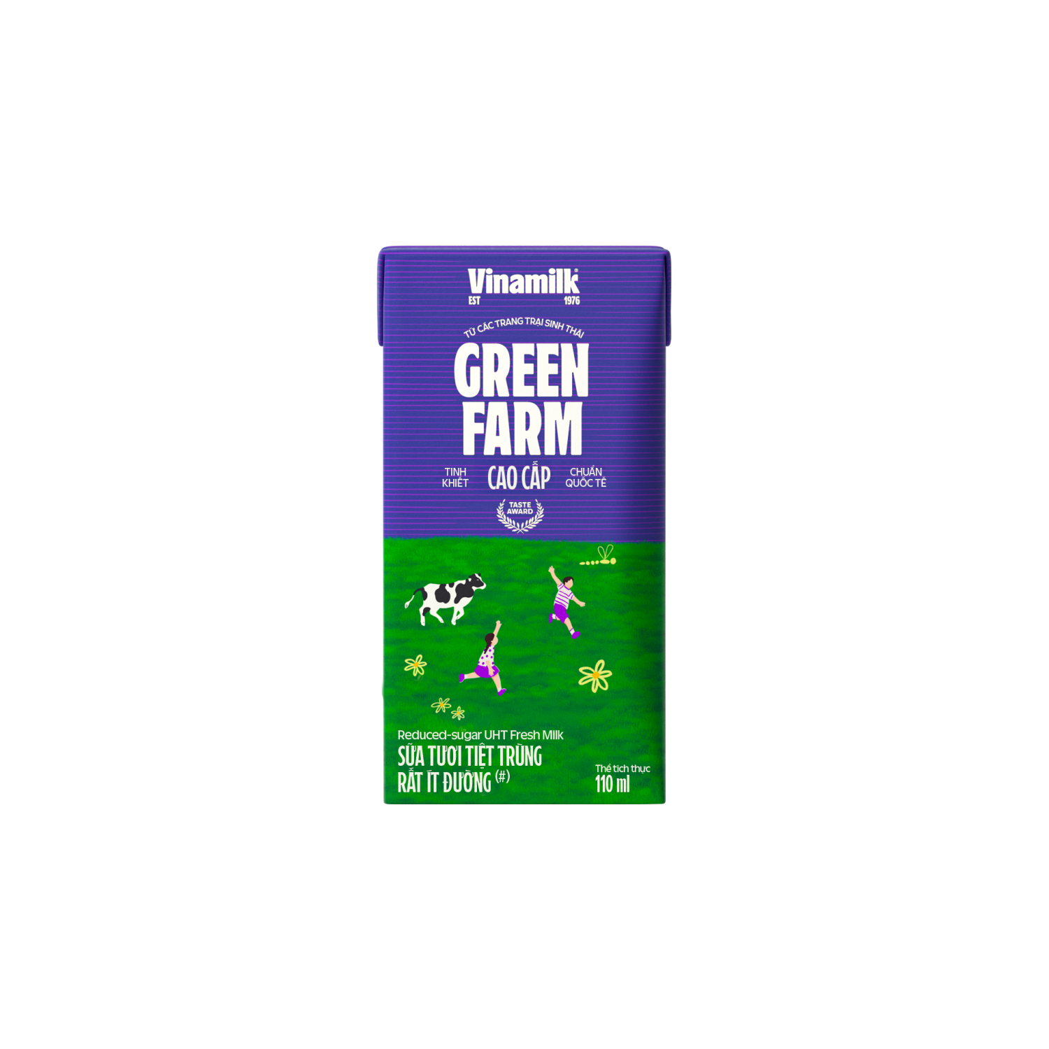 UHT Fresh Milk Green Farm Very little sugar 110ml