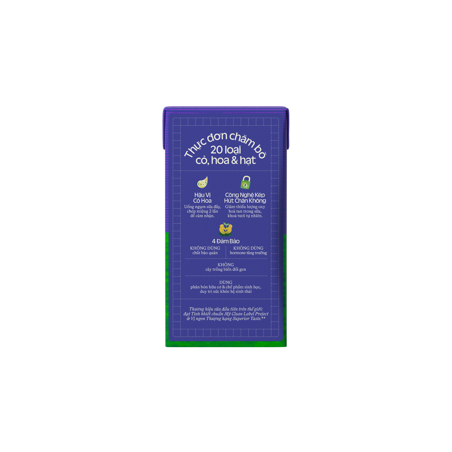 UHT Fresh Milk Green Farm Very little sugar 110ml