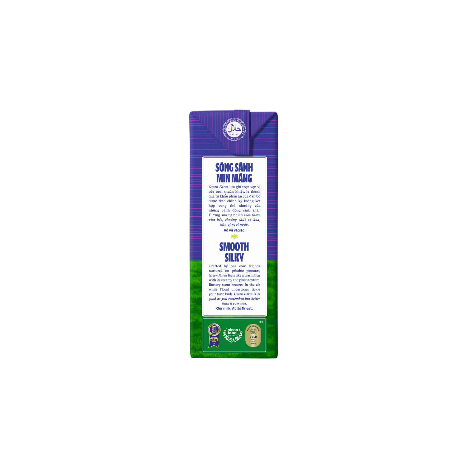 UHT Fresh Milk Green Farm Very little sugar 110ml